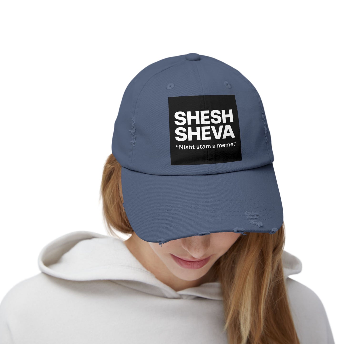 Distressed Cap - SHESH SHEVA Streetwear Vibe ⚡