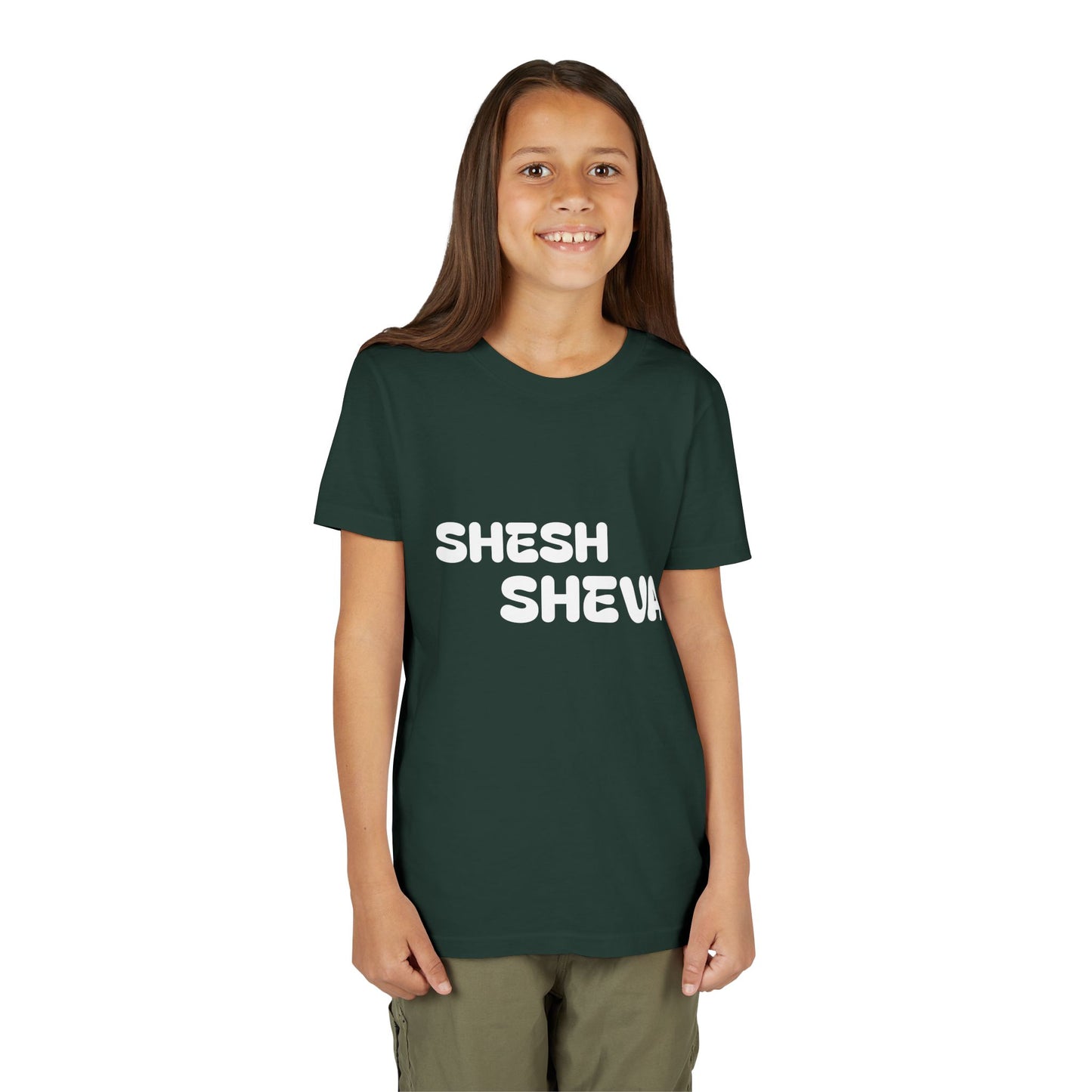 A - Shesh-Sheva™ Kids & Youth Tee | Bold English-Hebrew Streetwear Energy
