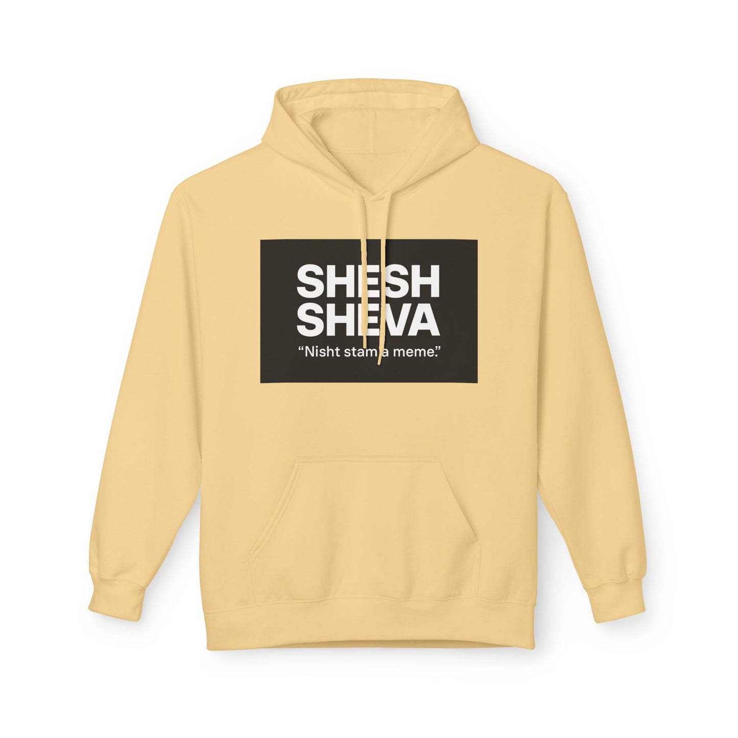 Fleece Hoodie - SHESH SHEVA Streetwear Collection: Between 6 & 7 Vibe ⚡