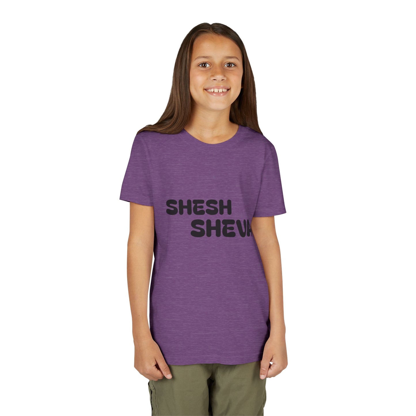 A - Shesh-Sheva™ Kids & Youth Tee | Bold English-Hebrew Streetwear Energy