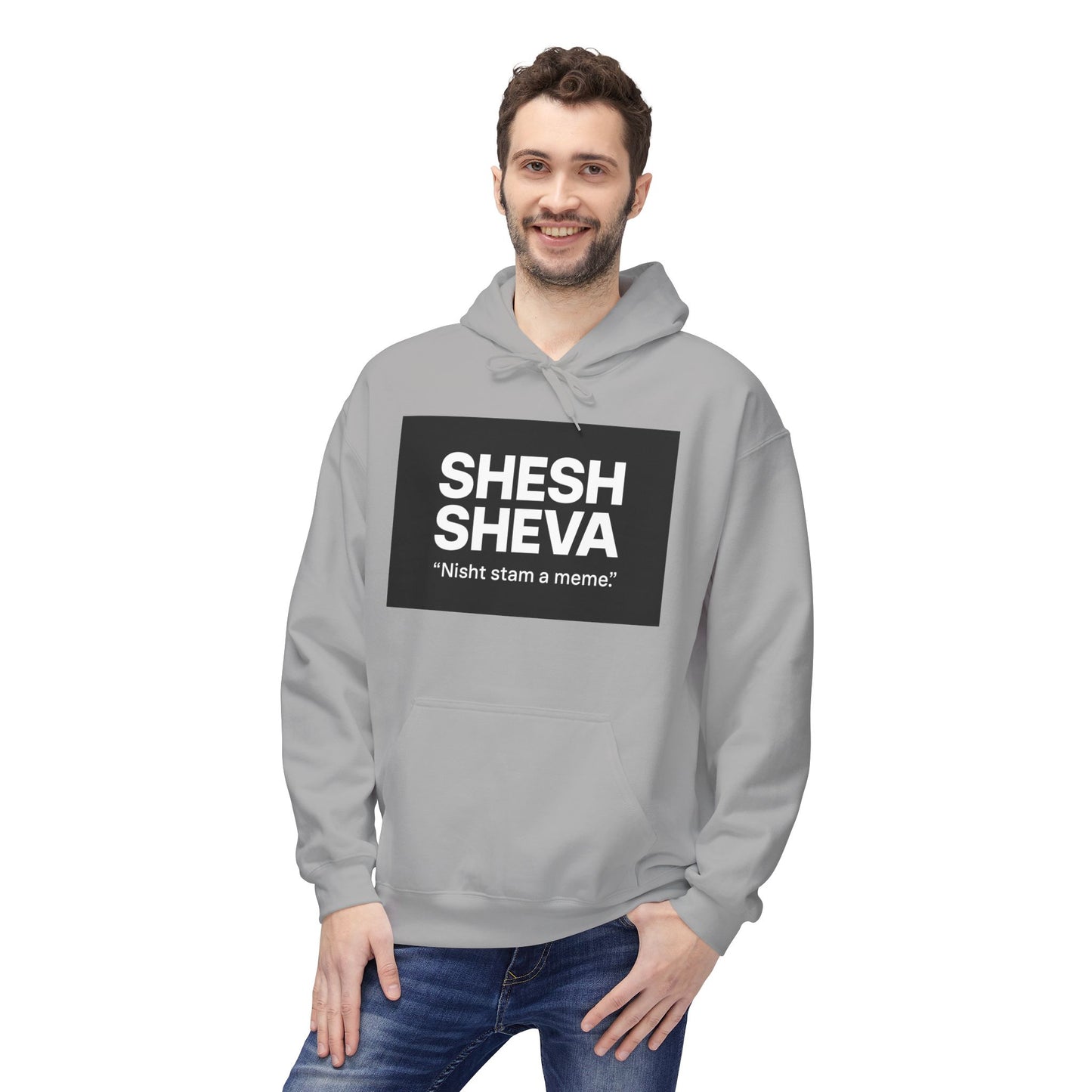 Fleece Hoodie - SHESH SHEVA Streetwear Collection: Between 6 & 7 Vibe ⚡