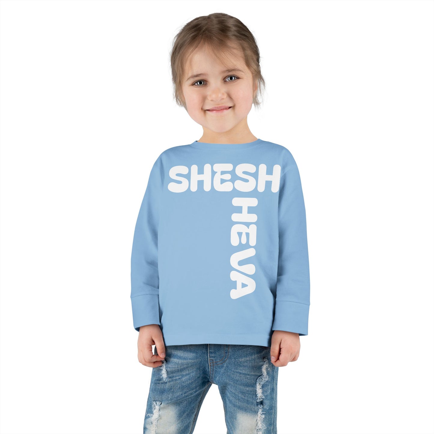 At - SHESH SHEVA™ Toddler Long Sleeve Tee | Bold Street-Fun Energy for Kids