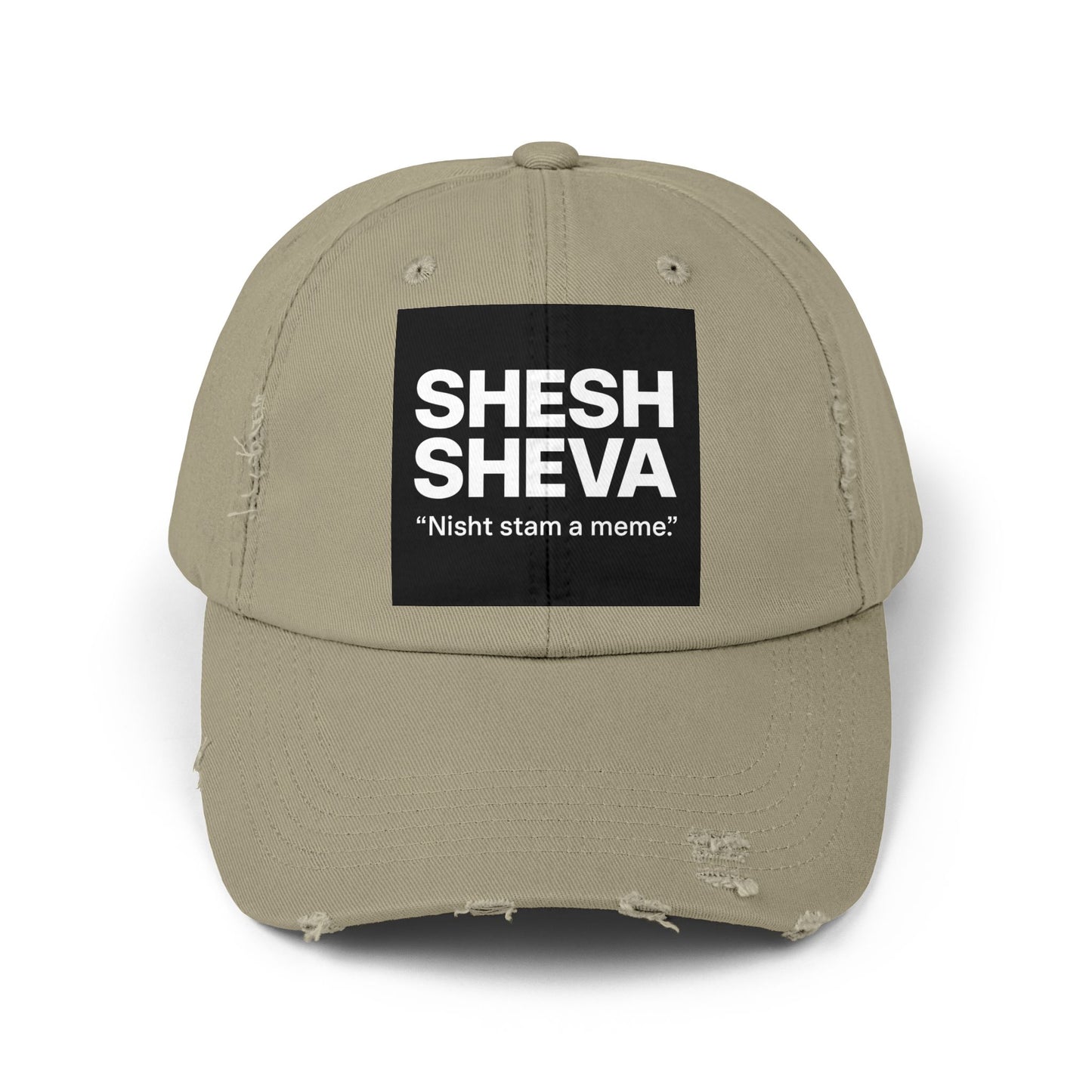 Distressed Cap - SHESH SHEVA Streetwear Vibe ⚡