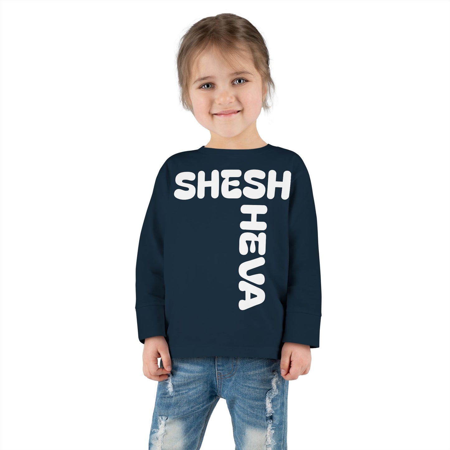 At - SHESH SHEVA™ Toddler Long Sleeve Tee | Bold Street-Fun Energy for Kids