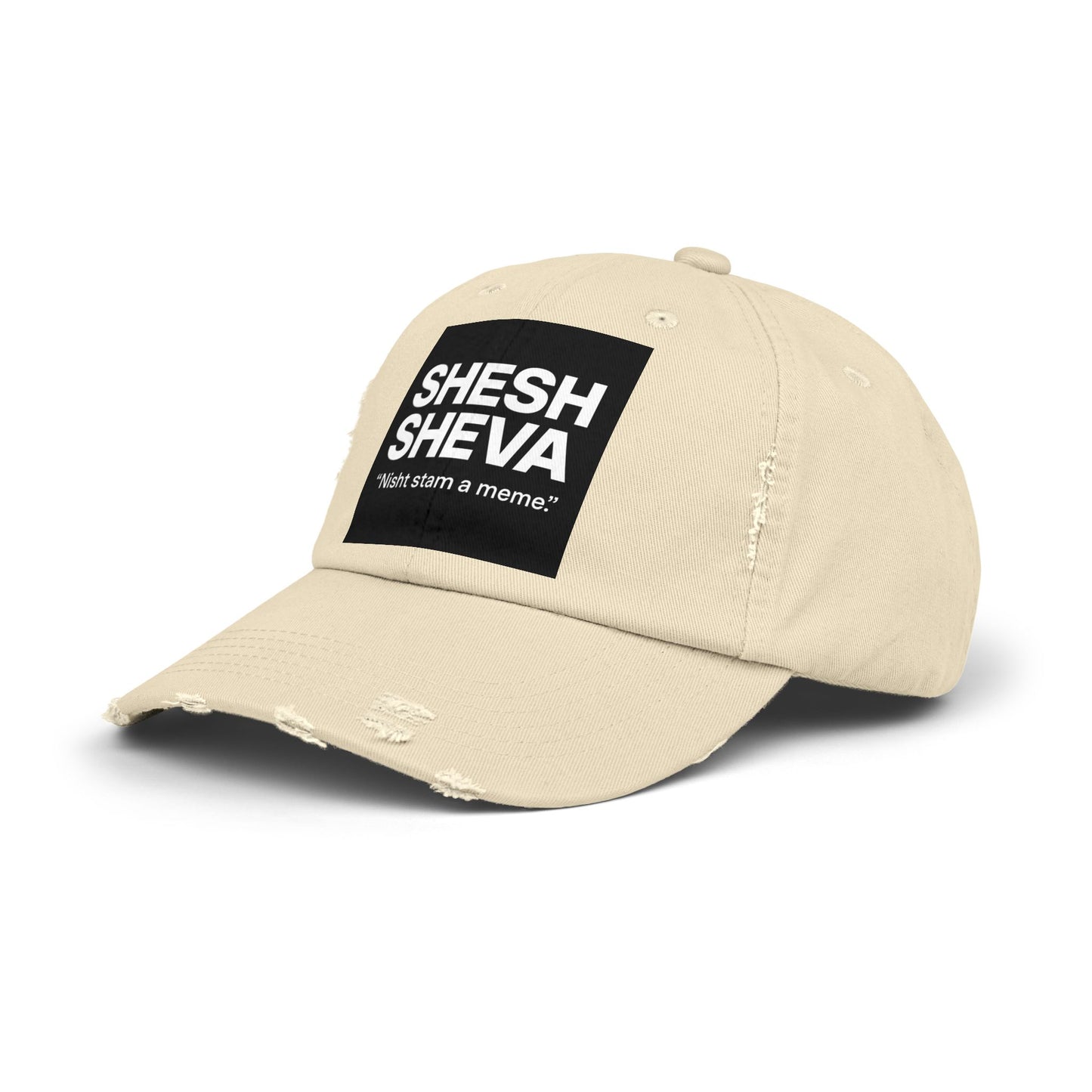 Distressed Cap - SHESH SHEVA Streetwear Vibe ⚡