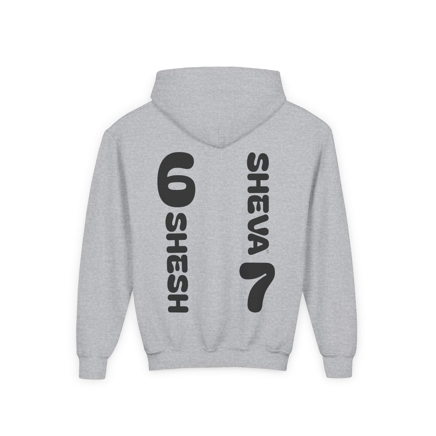 SHESH6 SHEVA7 Kids Hoodie back design – “Not Just a Meme”
