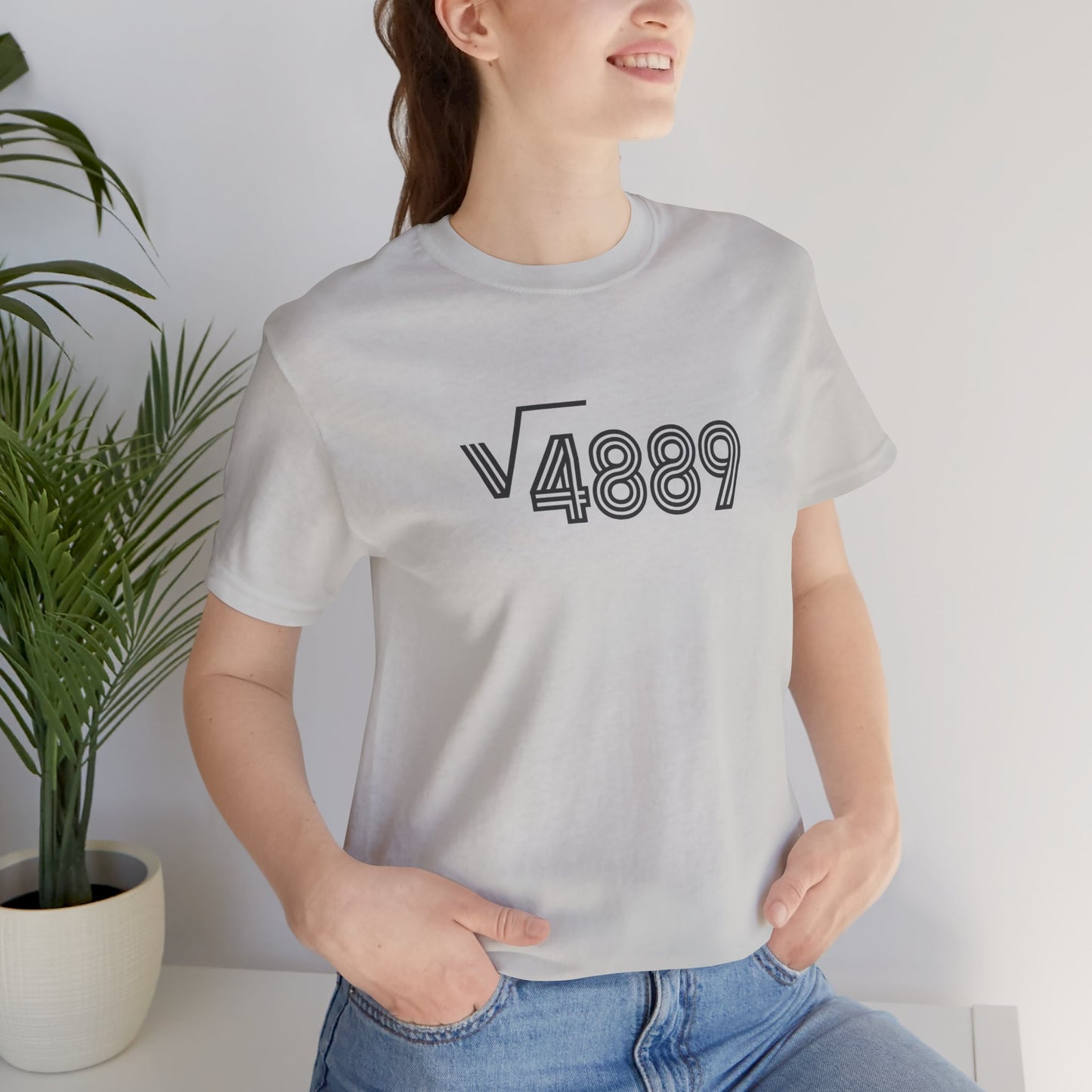 √4889 Rounded Graphic Tee — Shesh‑Sheva® Minimal Streetwear