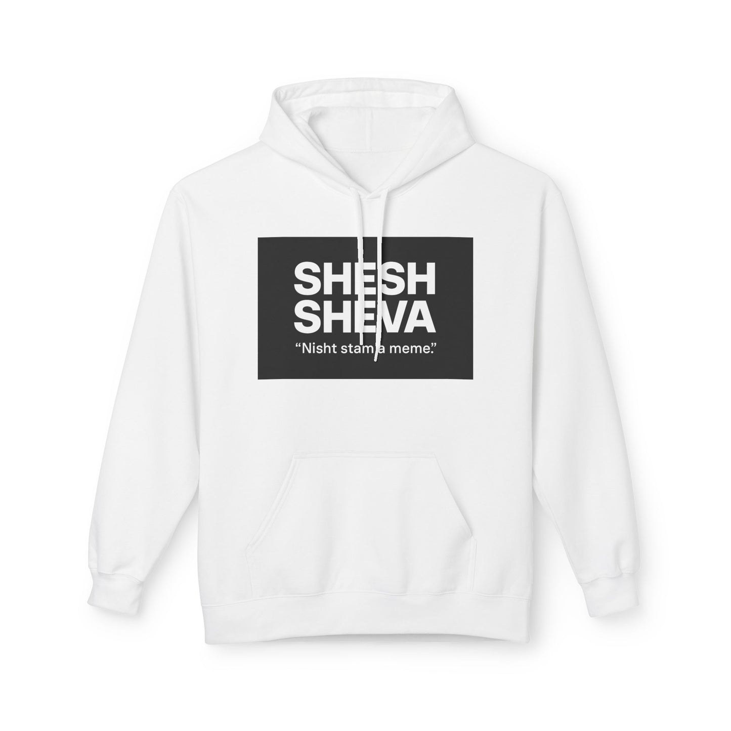 Fleece Hoodie - SHESH SHEVA Streetwear Collection: Between 6 & 7 Vibe ⚡
