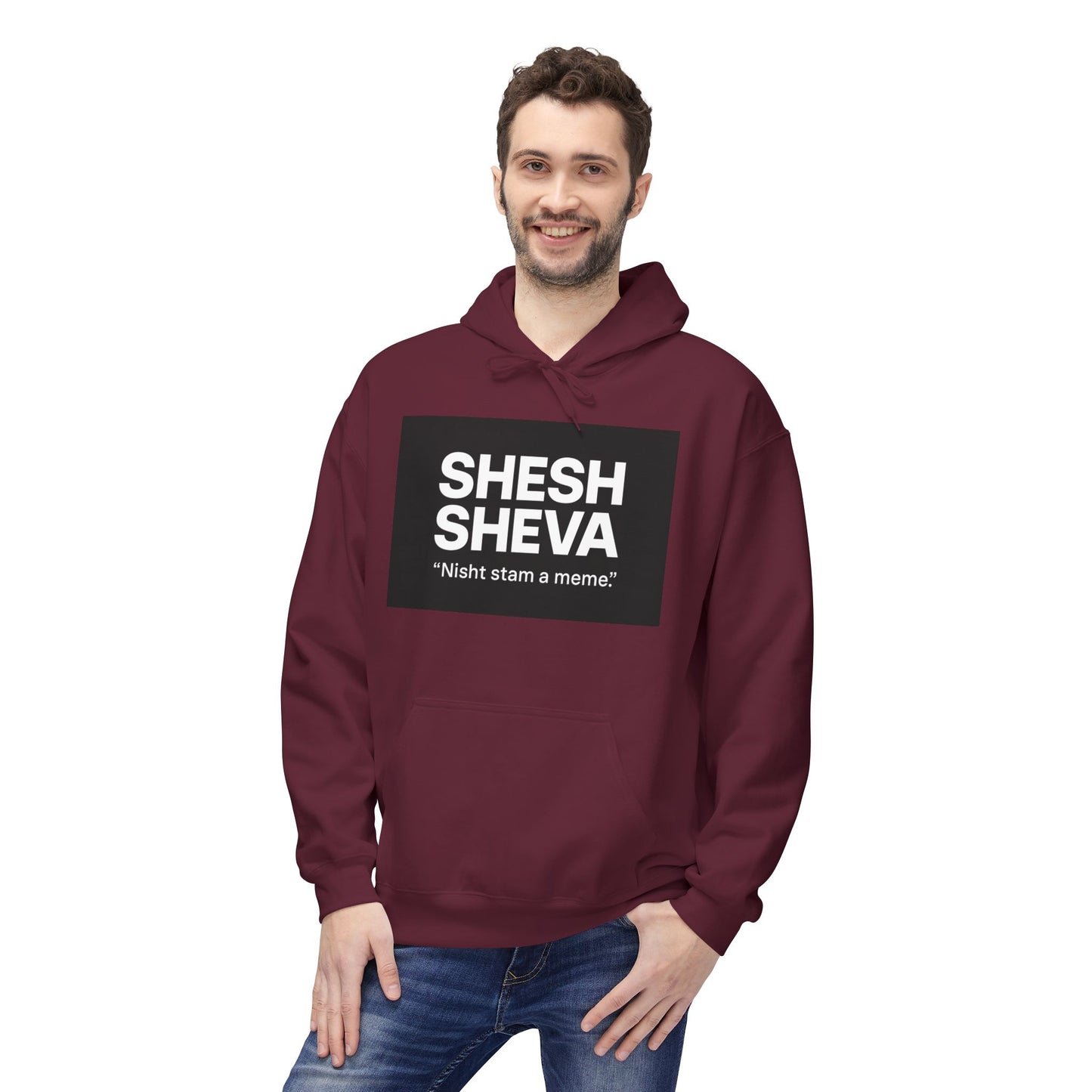 Fleece Hoodie - SHESH SHEVA Streetwear Collection: Between 6 & 7 Vibe ⚡