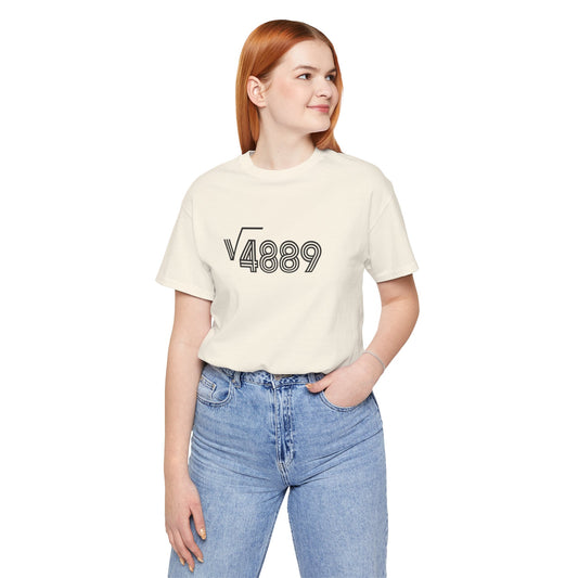 √4889 Rounded Graphic Tee — Shesh‑Sheva® Minimal Streetwear
