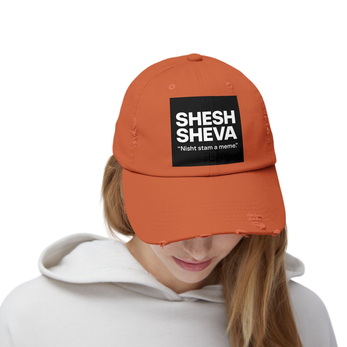 Distressed Cap - SHESH SHEVA Streetwear Vibe ⚡