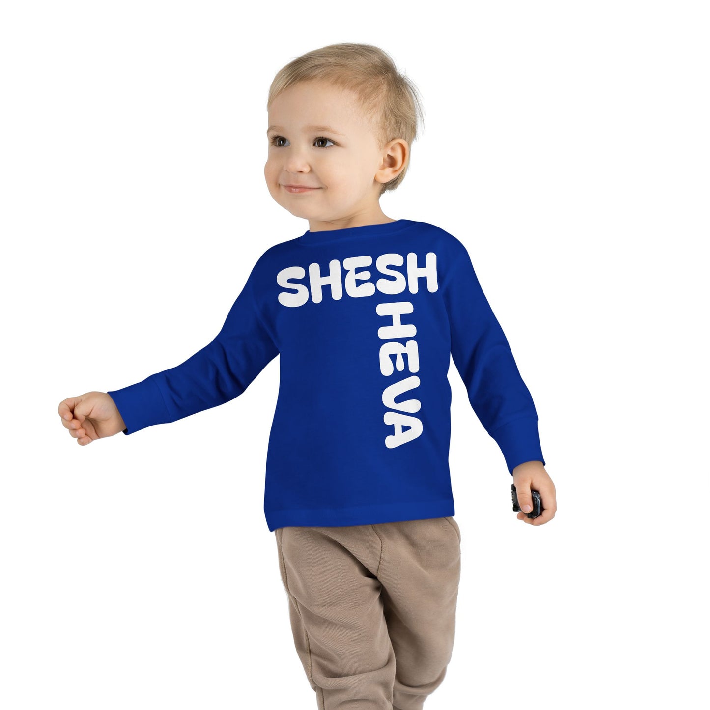 At - SHESH SHEVA™ Toddler Long Sleeve Tee | Bold Street-Fun Energy for Kids