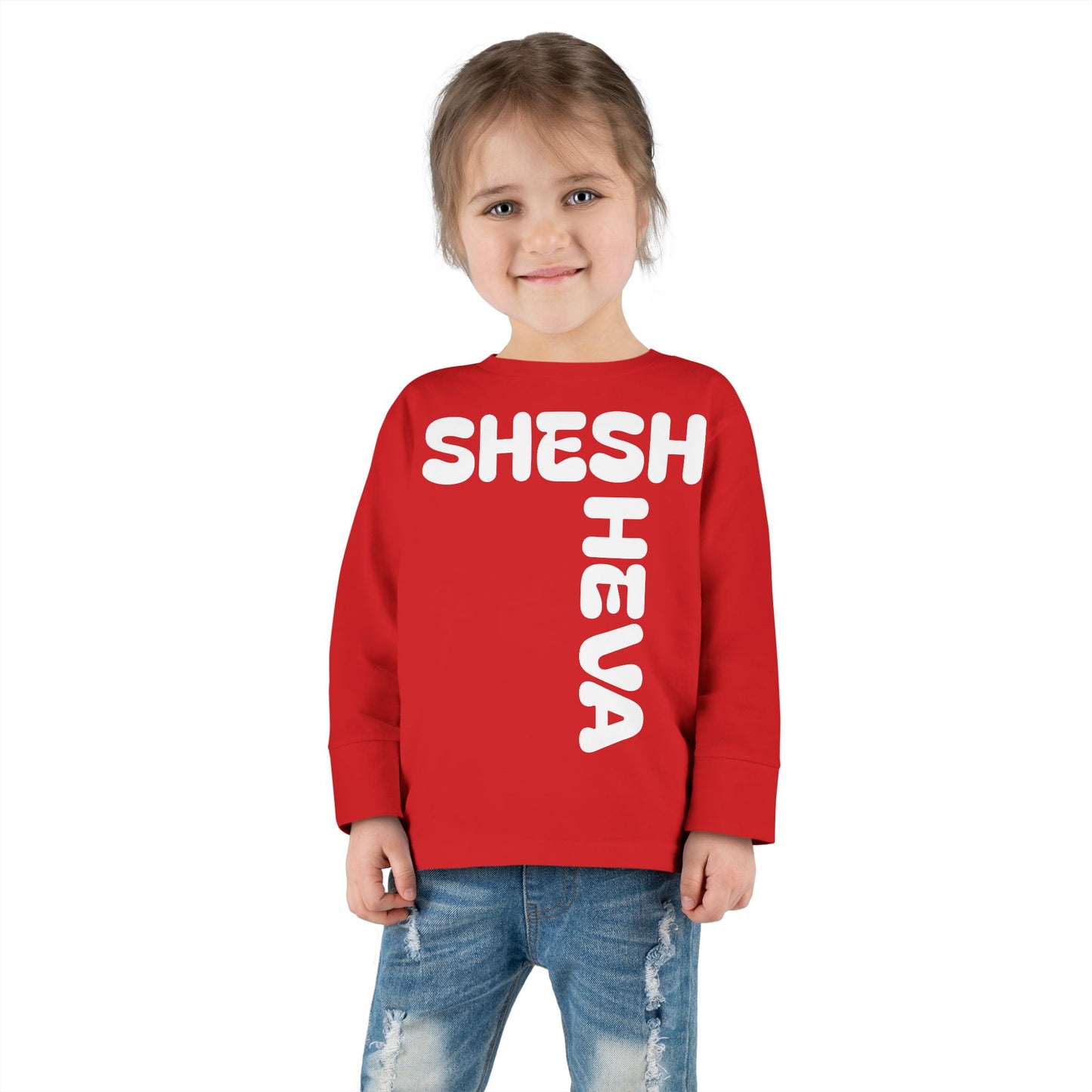 At - SHESH SHEVA™ Toddler Long Sleeve Tee | Bold Street-Fun Energy for Kids
