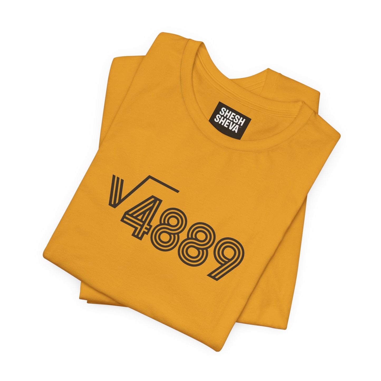 √4889 Rounded Graphic Tee — Shesh‑Sheva® Minimal Streetwear