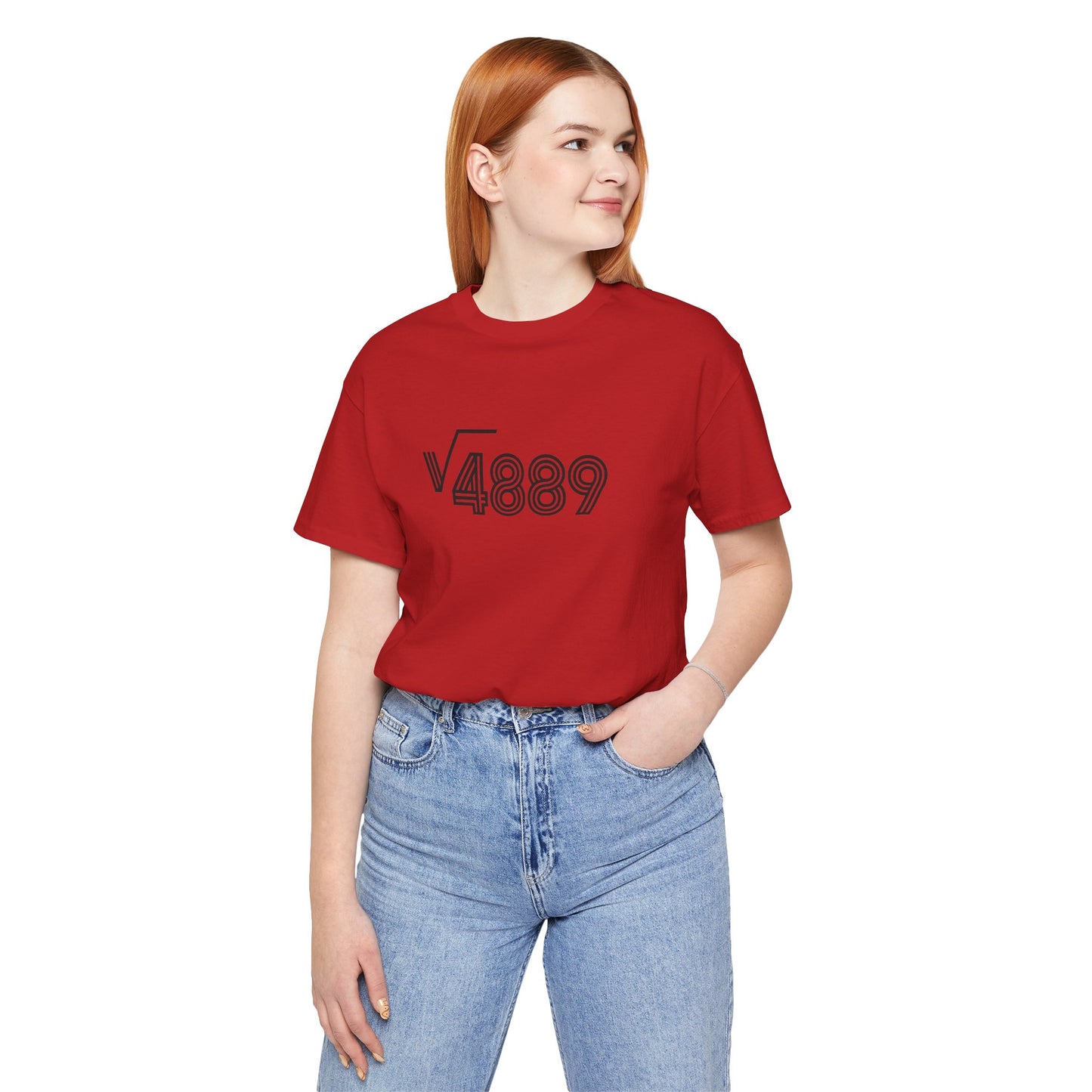 √4889 Rounded Graphic Tee — Shesh‑Sheva® Minimal Streetwear