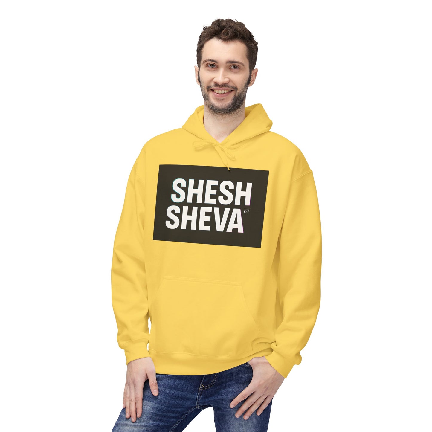 Fleece Hoodie - SHESH SHEVA Streetwear Collection: Between 6 & 7 Vibe ⚡ 67