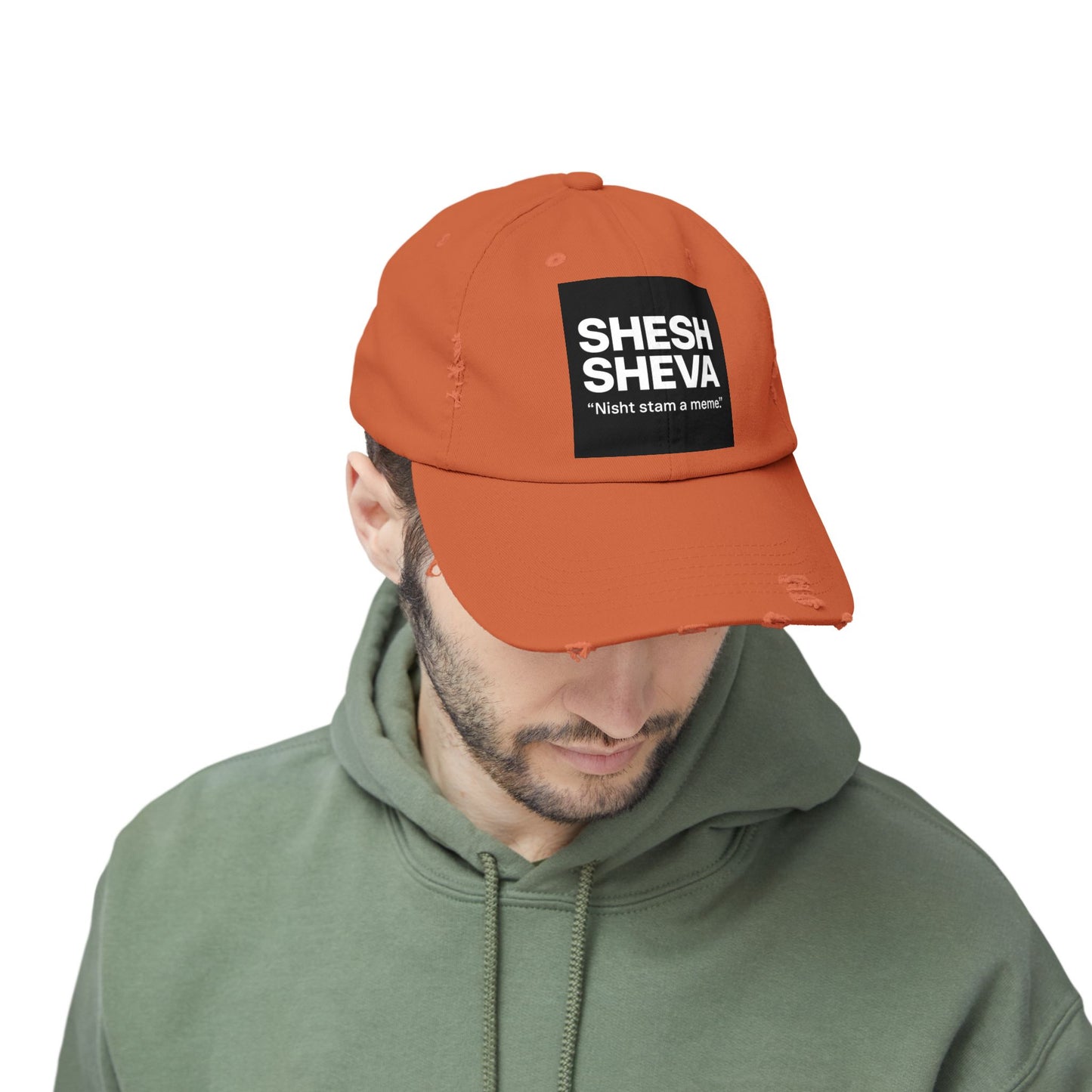 Distressed Cap - SHESH SHEVA Streetwear Vibe ⚡