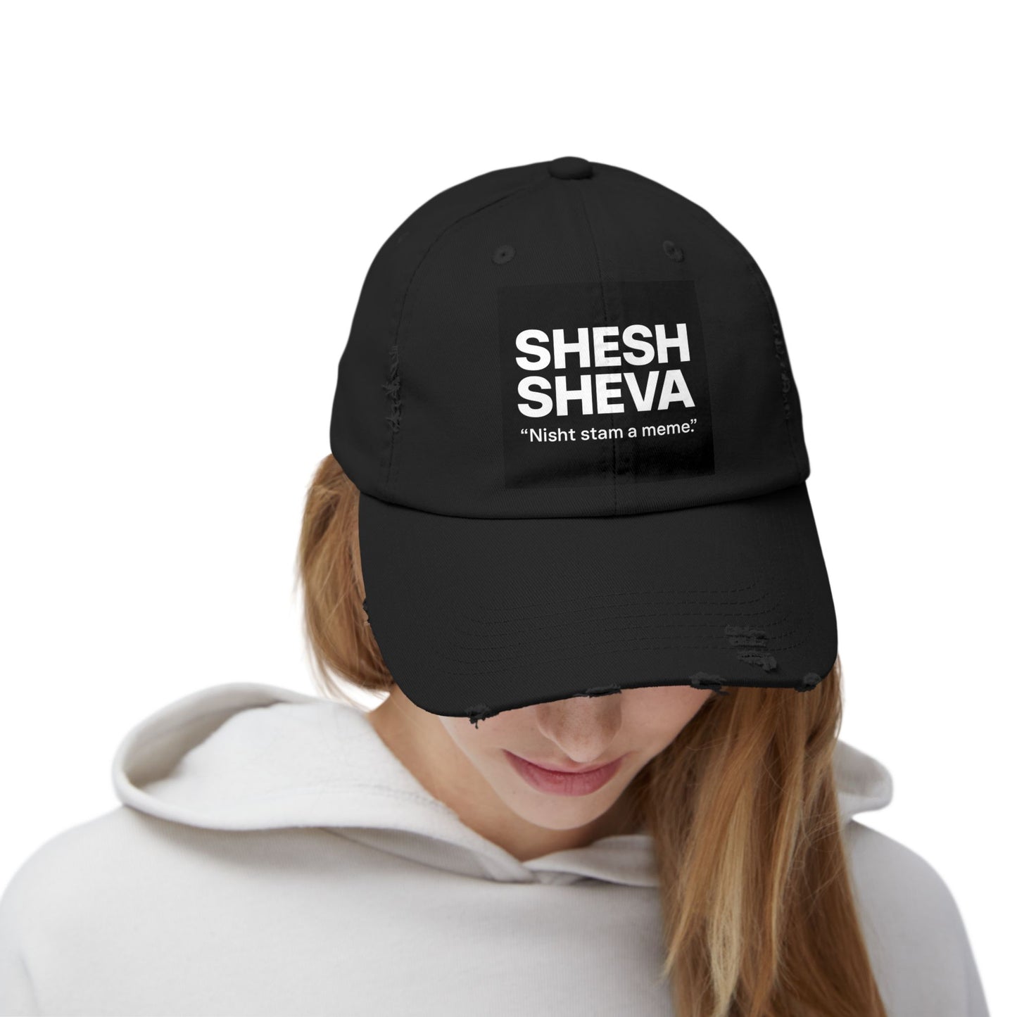 Distressed Cap - SHESH SHEVA Streetwear Vibe ⚡