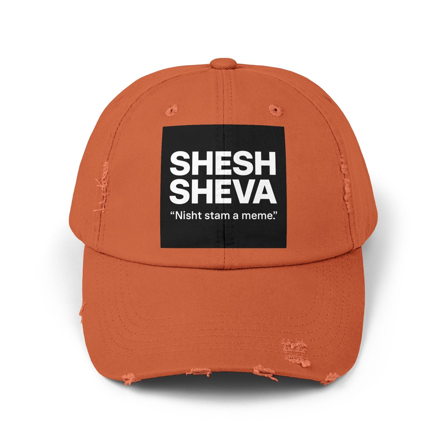 Distressed Cap - SHESH SHEVA Streetwear Vibe ⚡