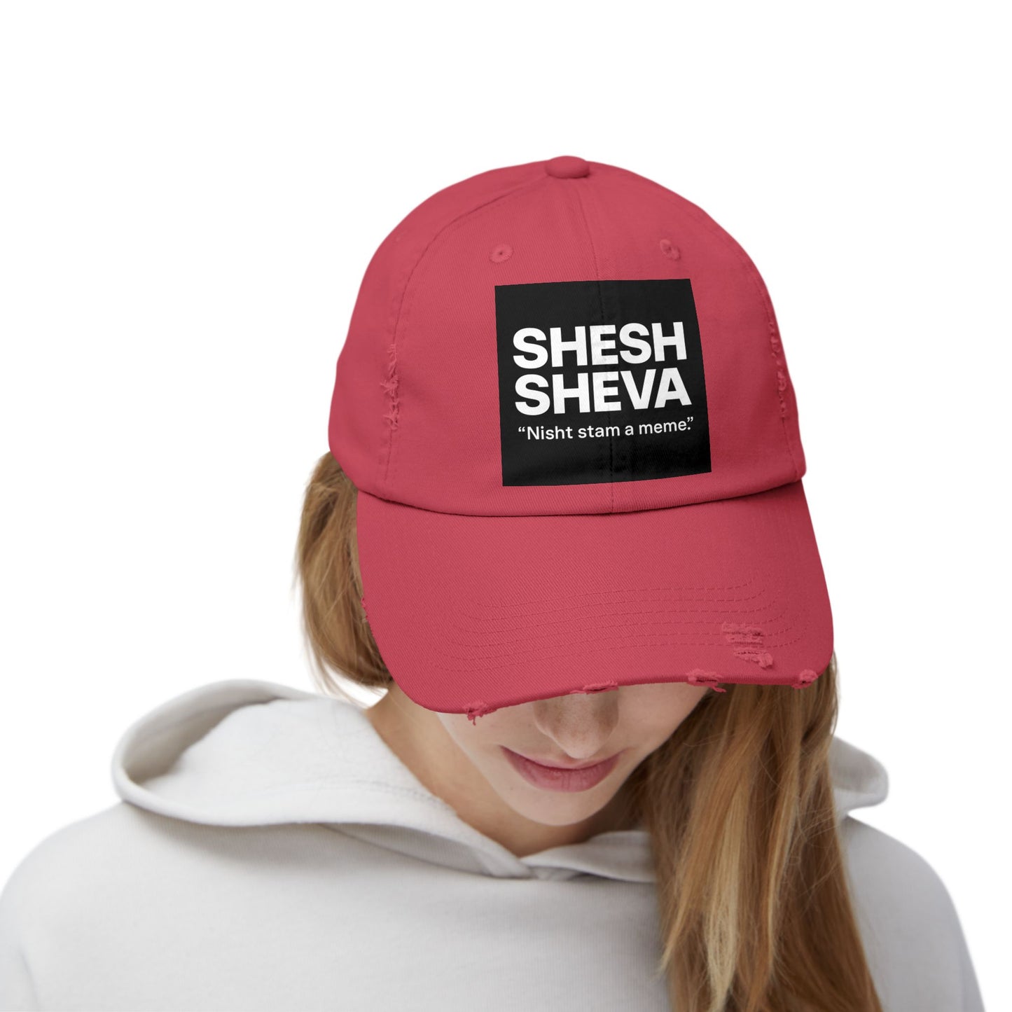 Distressed Cap - SHESH SHEVA Streetwear Vibe ⚡