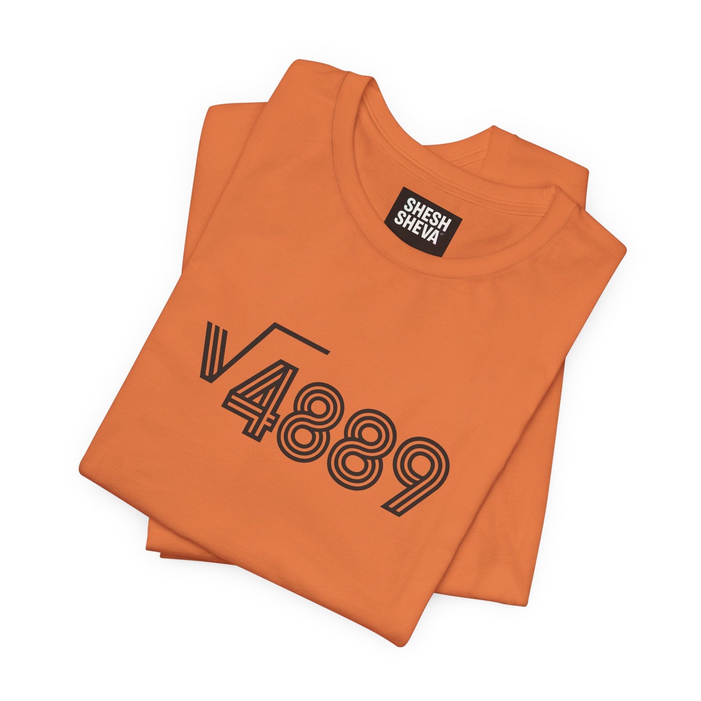 √4889 Rounded Graphic Tee — Shesh‑Sheva® Minimal Streetwear