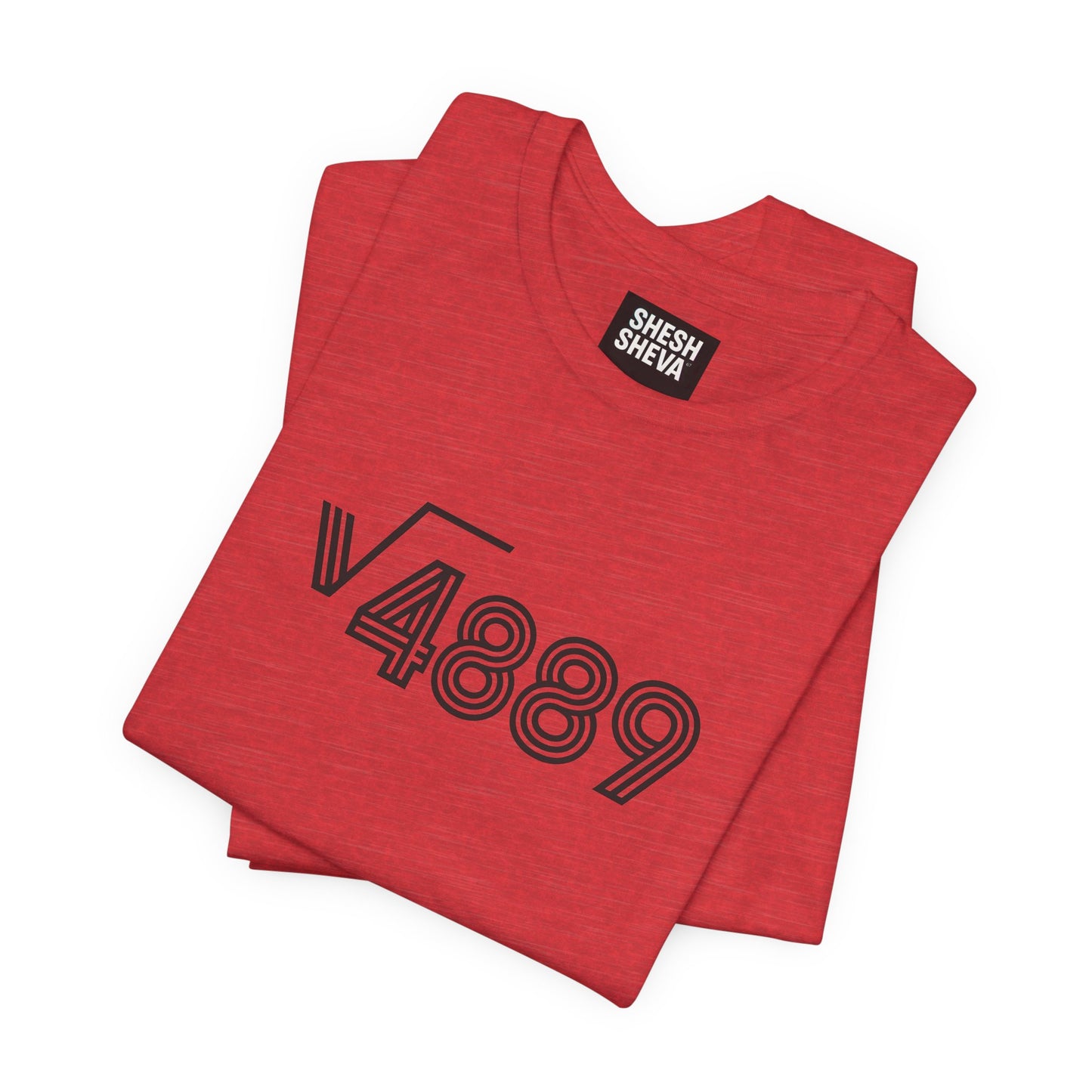 √4889 Rounded Graphic Tee — Shesh‑Sheva® Minimal Streetwear