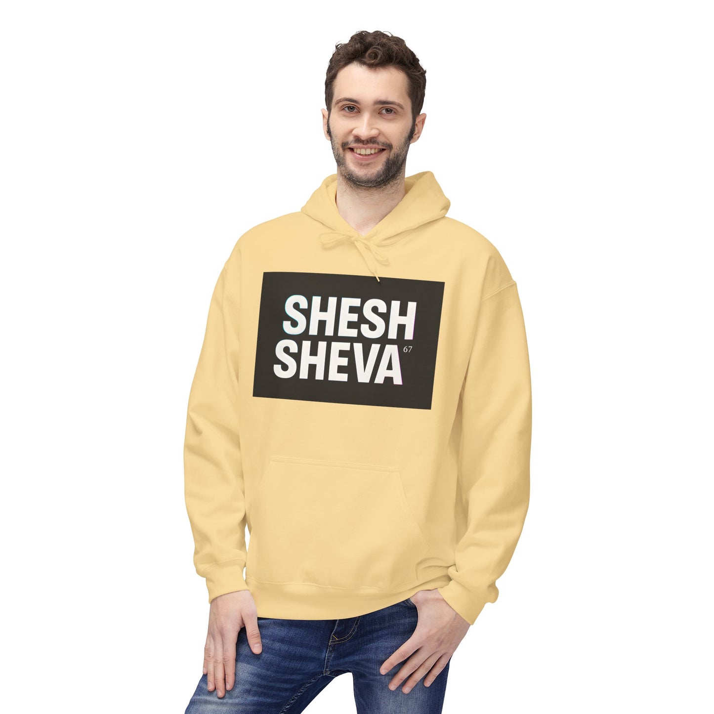 Fleece Hoodie - SHESH SHEVA Streetwear Collection: Between 6 & 7 Vibe ⚡ 67