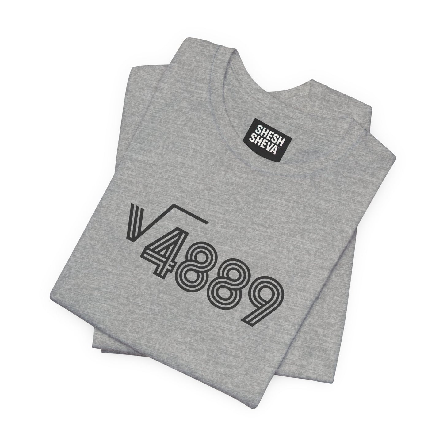 √4889 Rounded Graphic Tee — Shesh‑Sheva® Minimal Streetwear