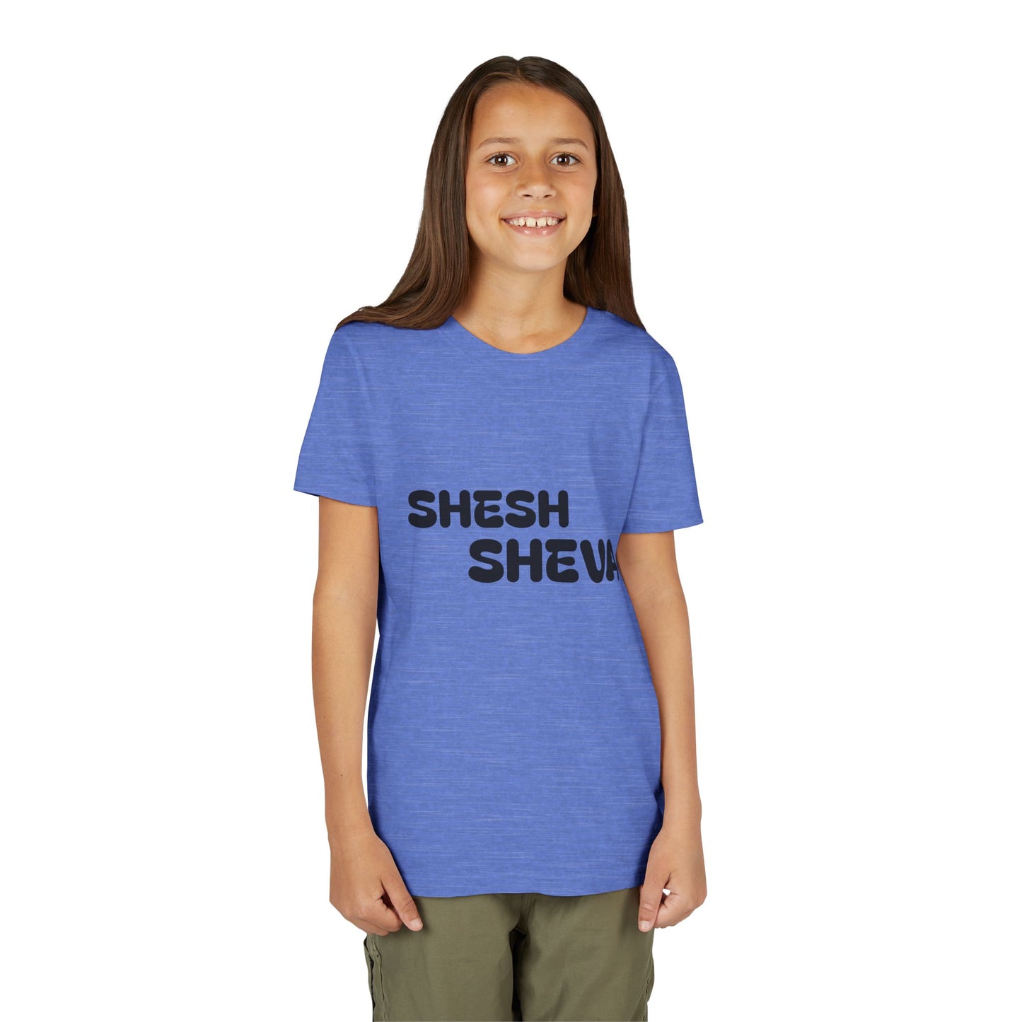 A - Shesh-Sheva™ Kids & Youth Tee | Bold English-Hebrew Streetwear Energy