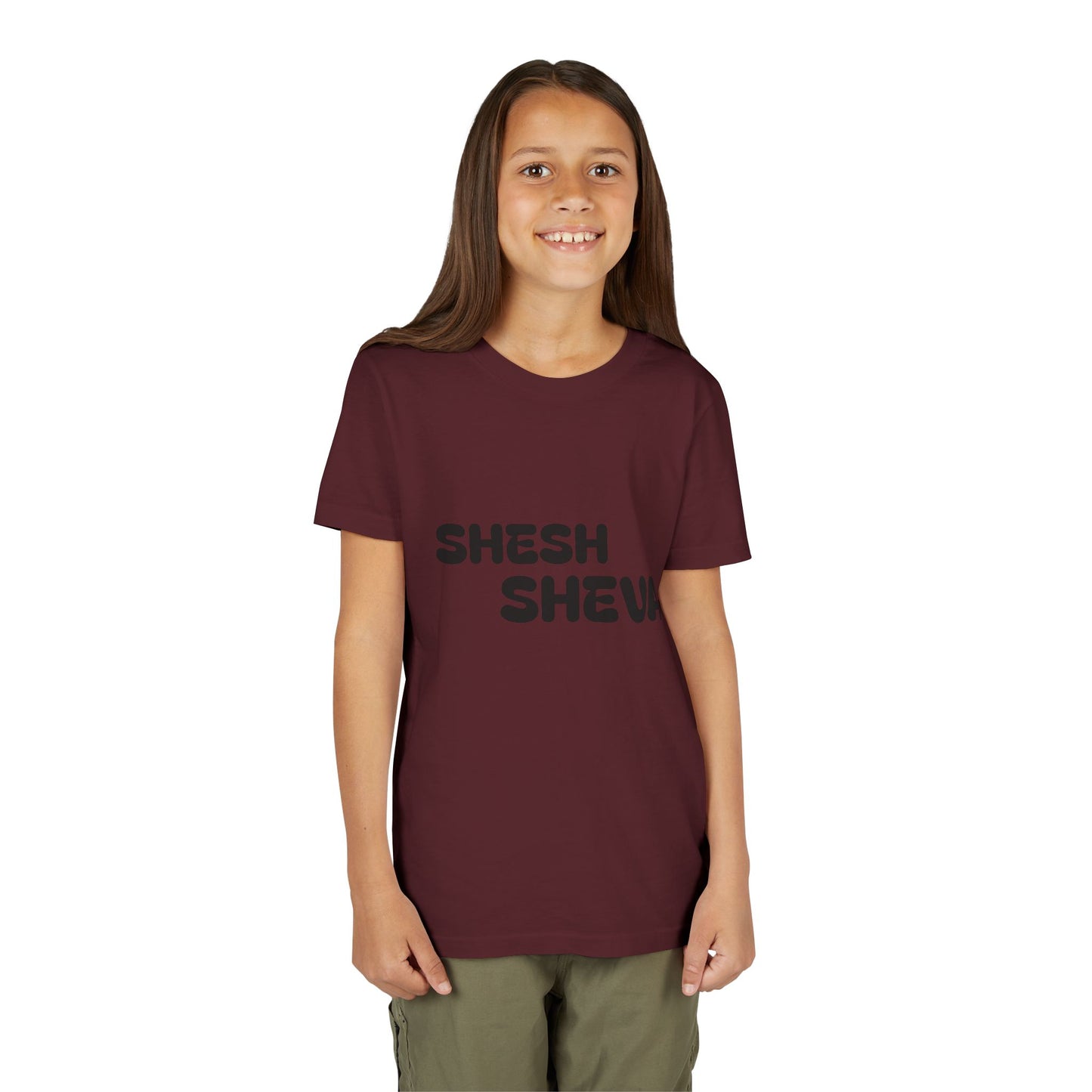 A - Shesh-Sheva™ Kids & Youth Tee | Bold English-Hebrew Streetwear Energy