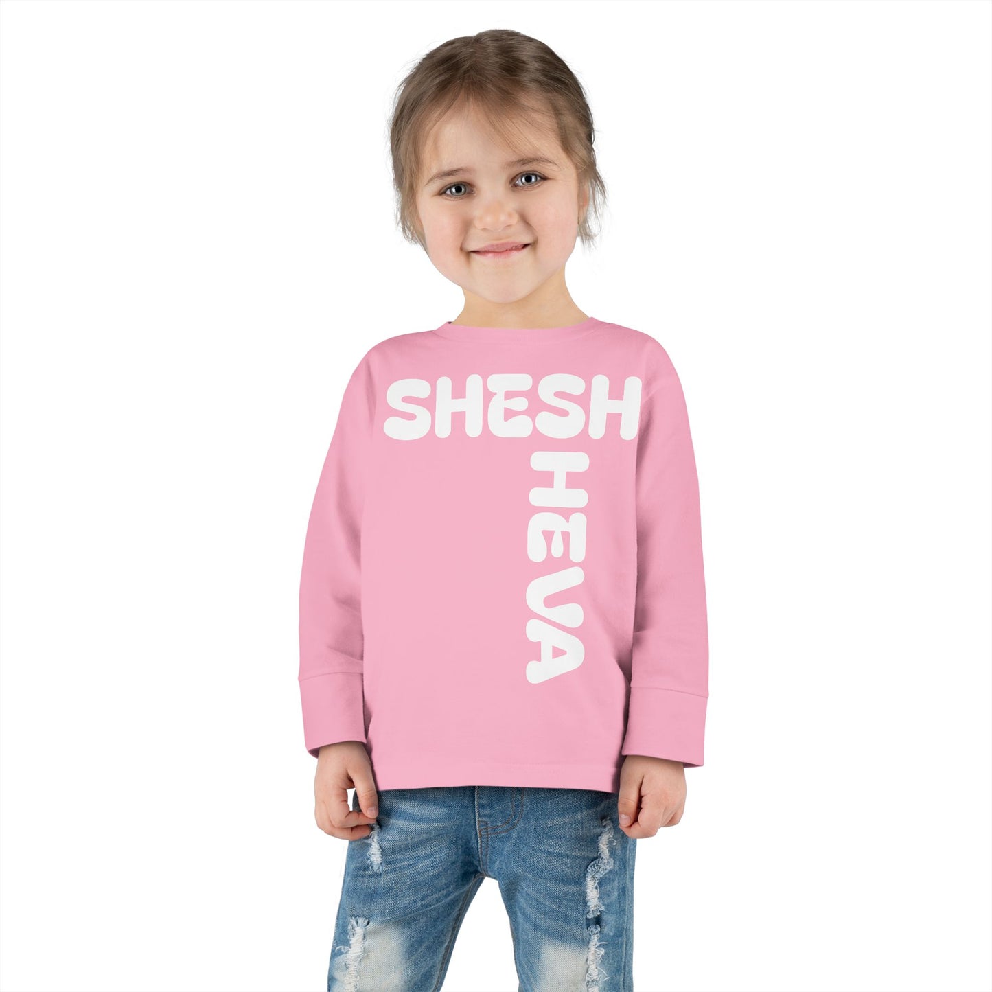 At - SHESH SHEVA™ Toddler Long Sleeve Tee | Bold Street-Fun Energy for Kids