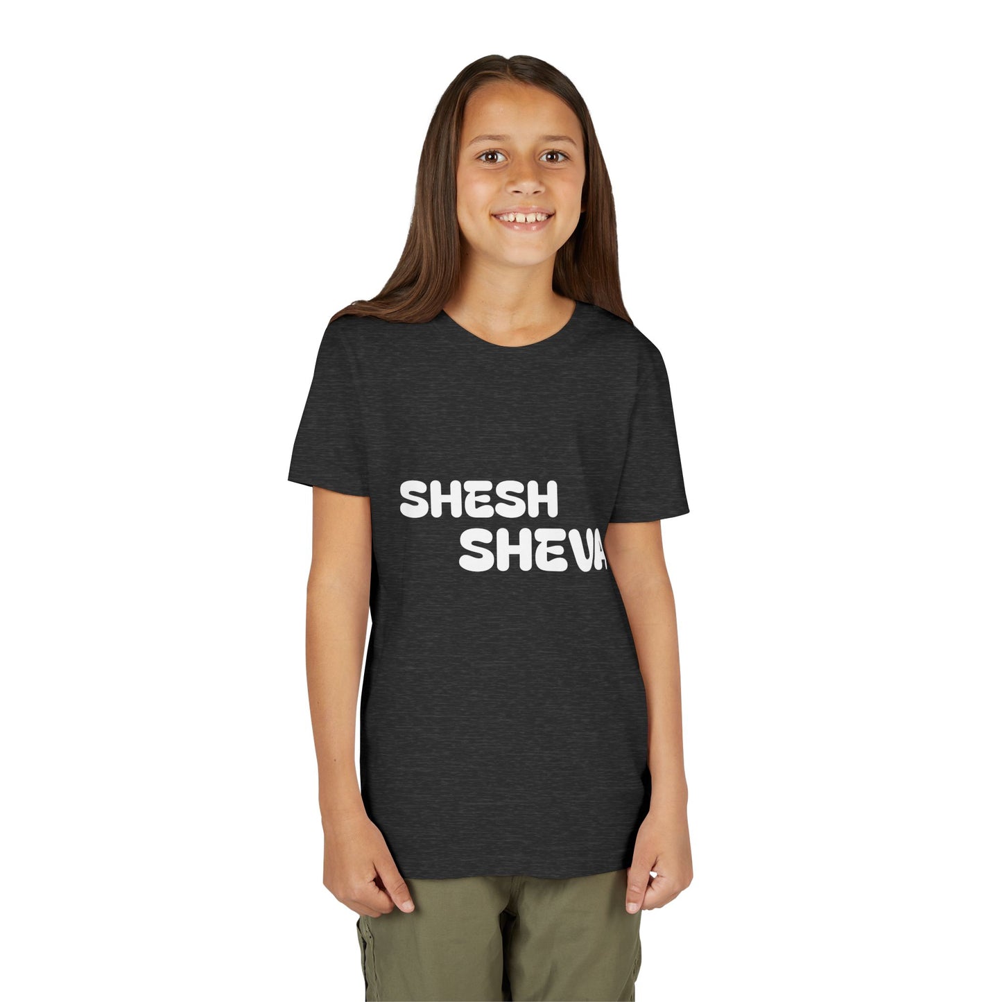 A - Shesh-Sheva™ Kids & Youth Tee | Bold English-Hebrew Streetwear Energy