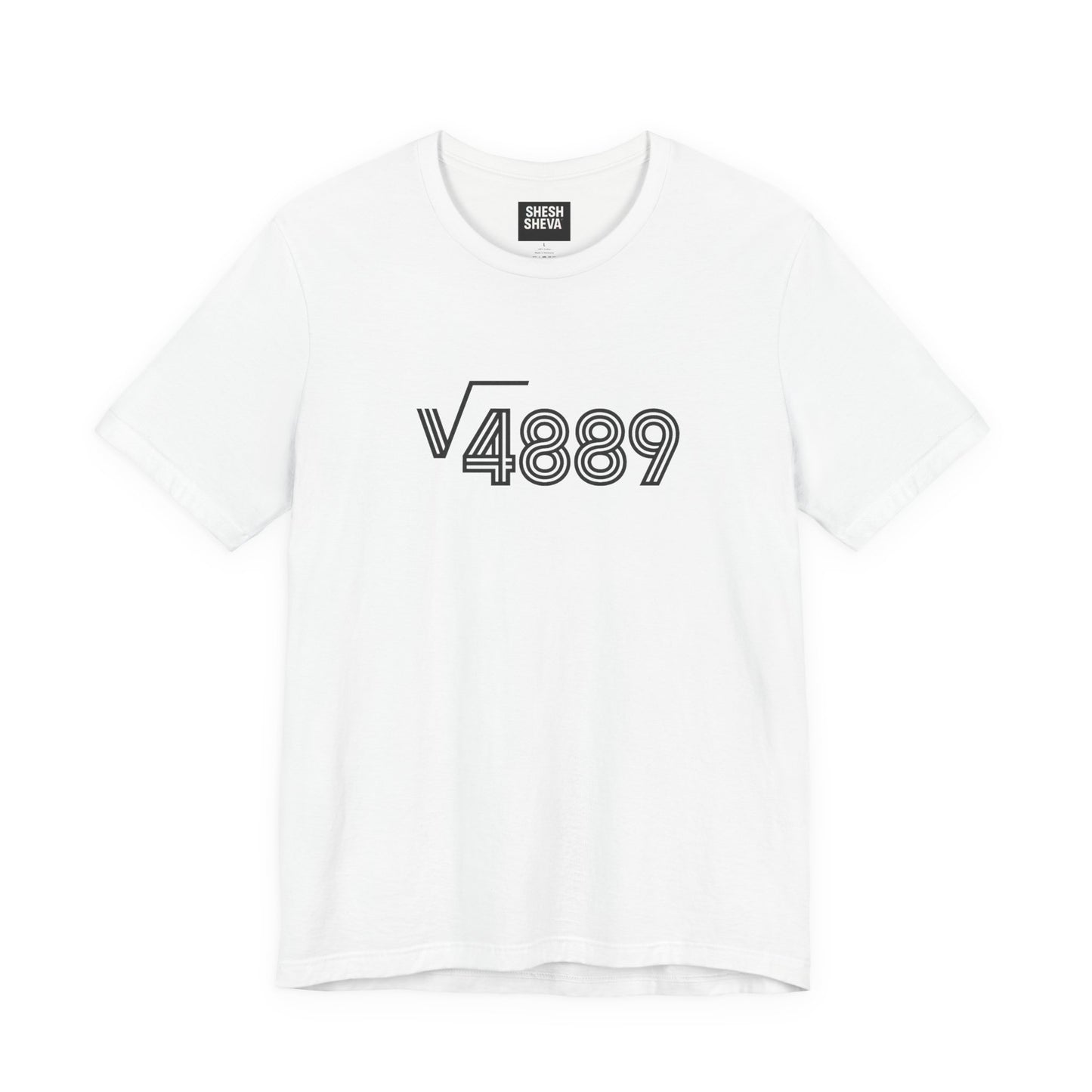 √4889 Rounded Graphic Tee — Shesh‑Sheva® Minimal Streetwear