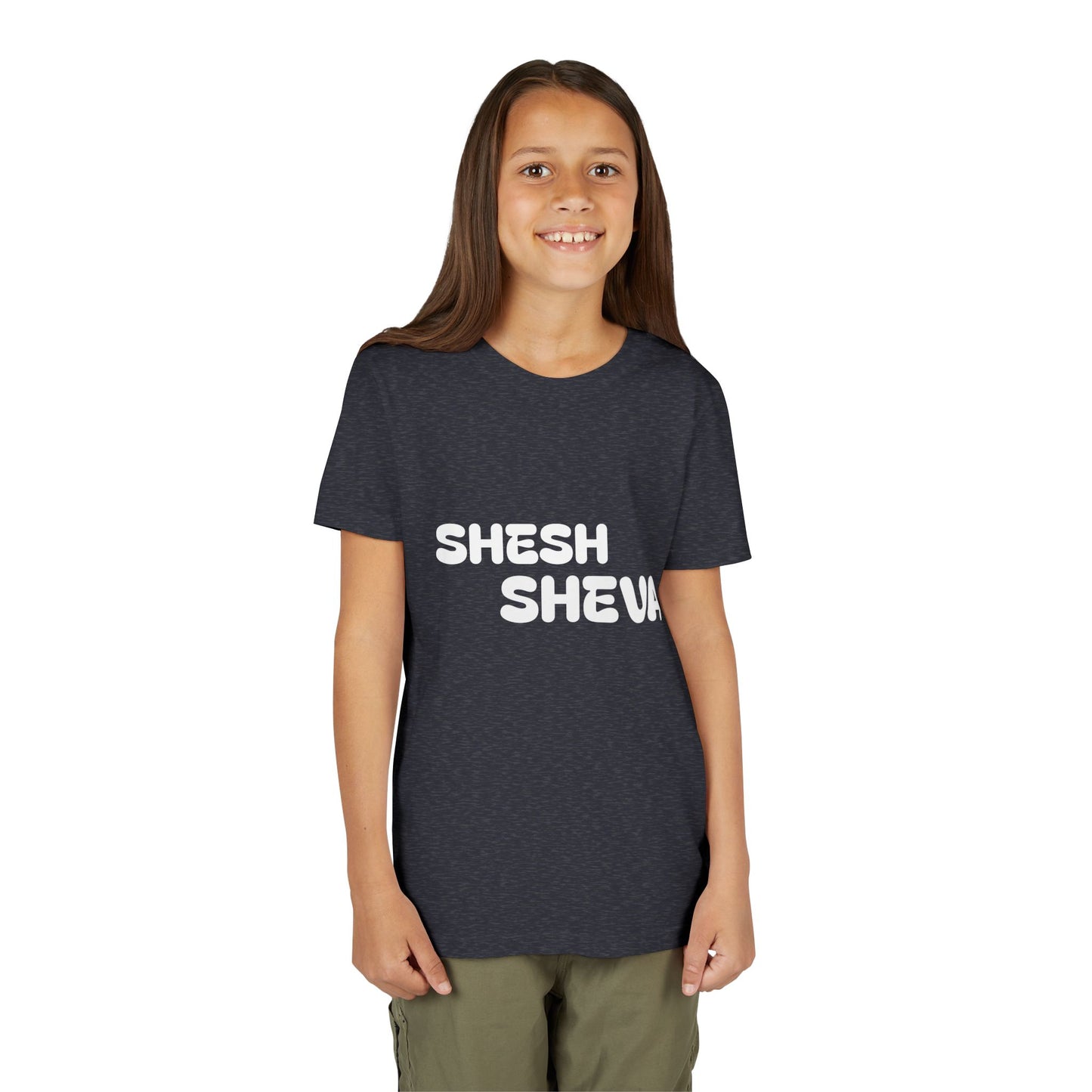 A - Shesh-Sheva™ Kids & Youth Tee | Bold English-Hebrew Streetwear Energy