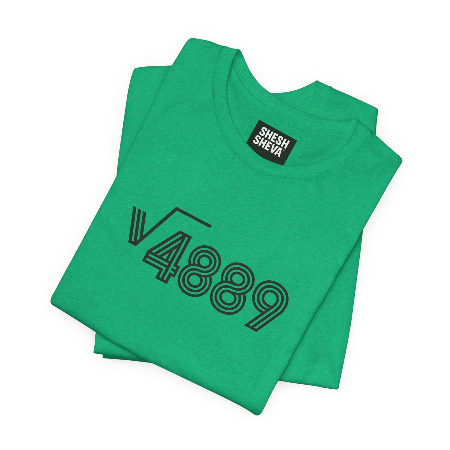 √4889 Rounded Graphic Tee — Shesh‑Sheva® Minimal Streetwear