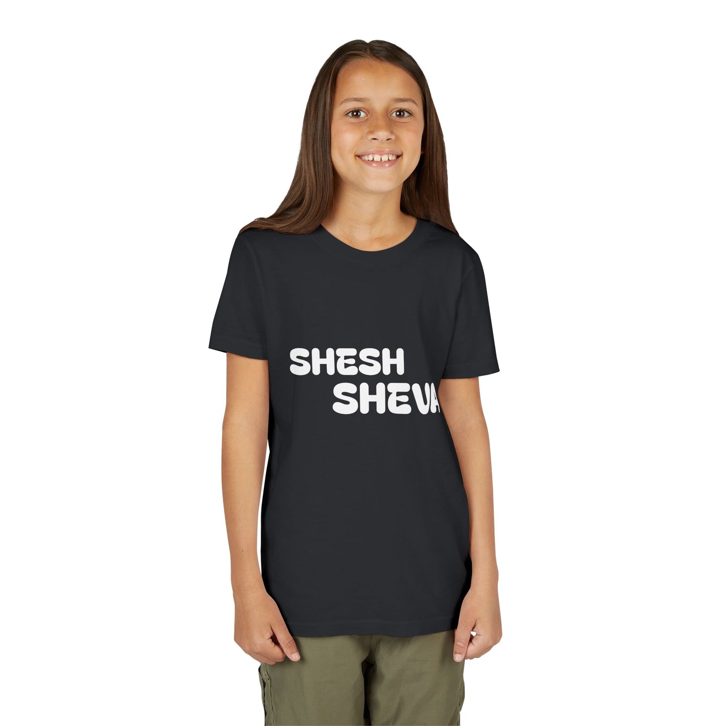 A - Shesh-Sheva™ Kids & Youth Tee | Bold English-Hebrew Streetwear Energy