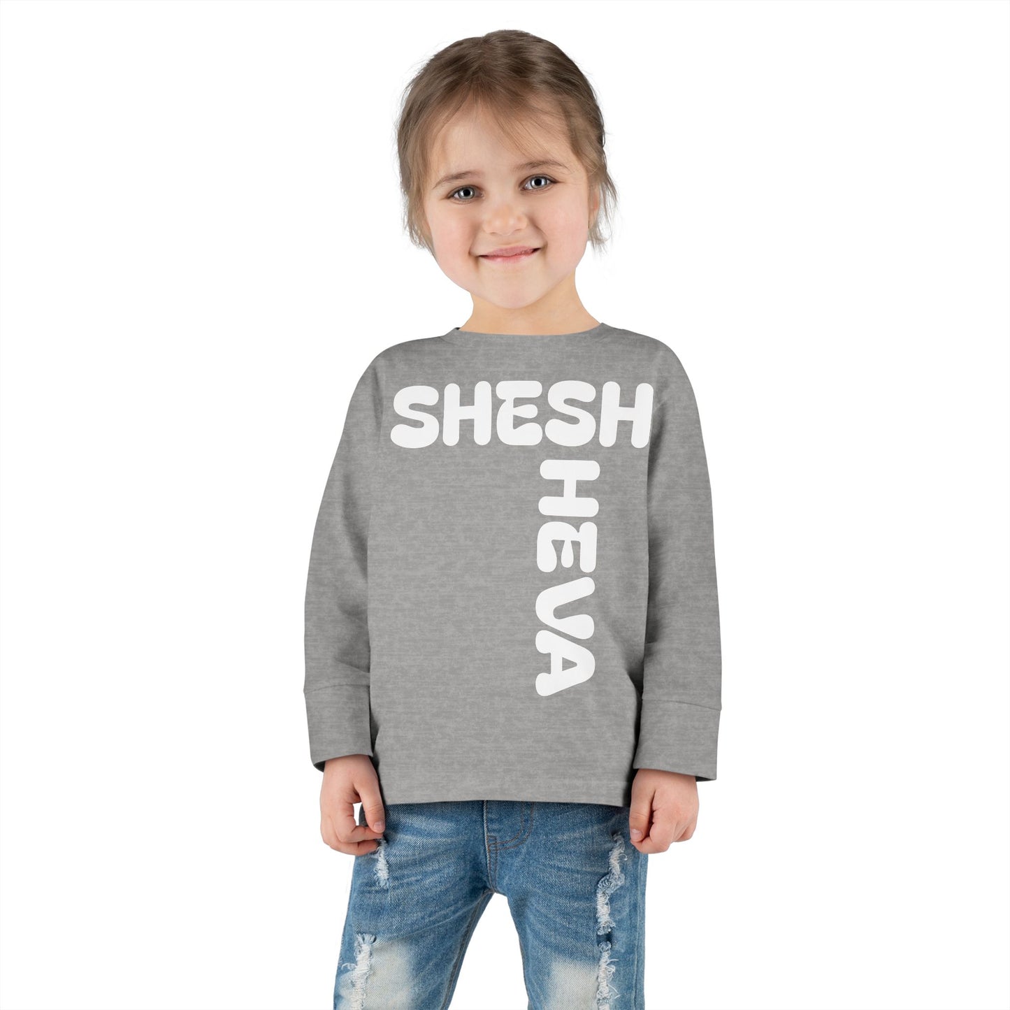 At - SHESH SHEVA™ Toddler Long Sleeve Tee | Bold Street-Fun Energy for Kids