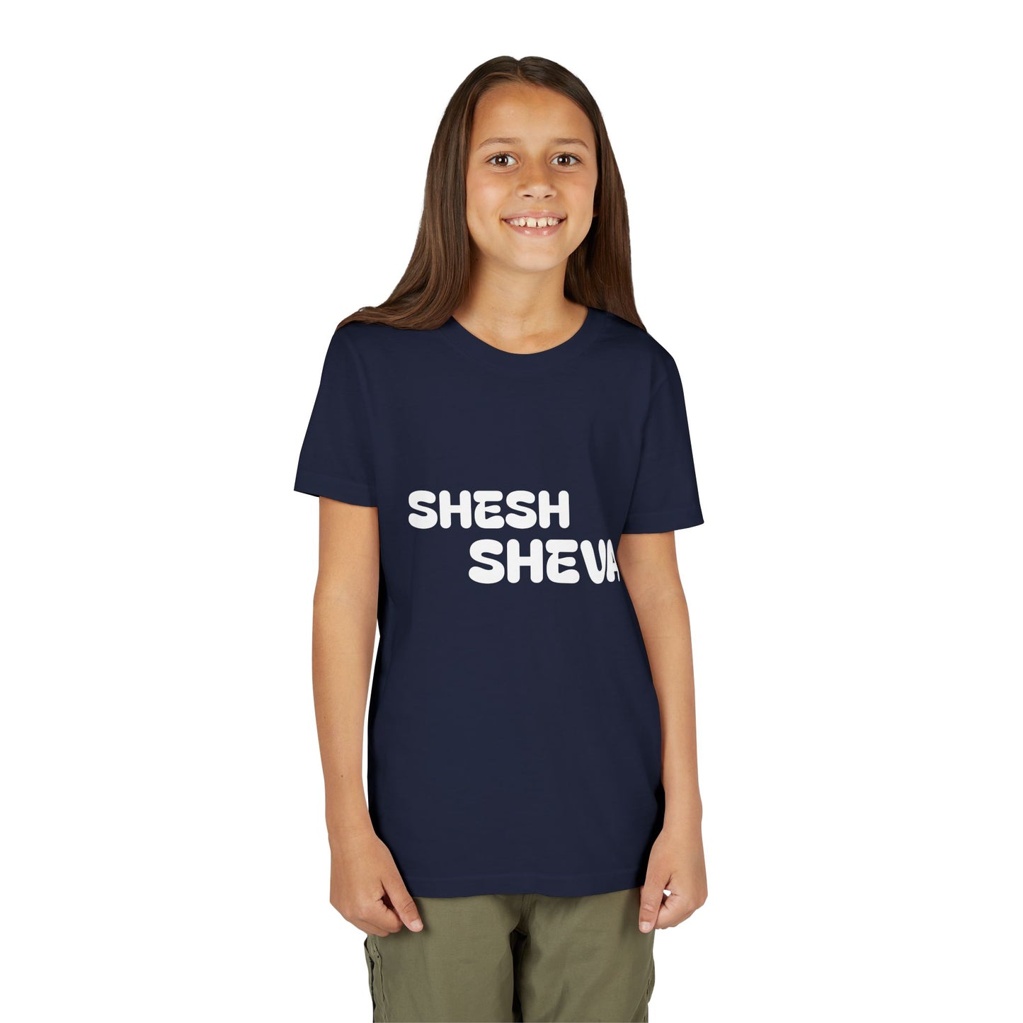 A - Shesh-Sheva™ Kids & Youth Tee | Bold English-Hebrew Streetwear Energy