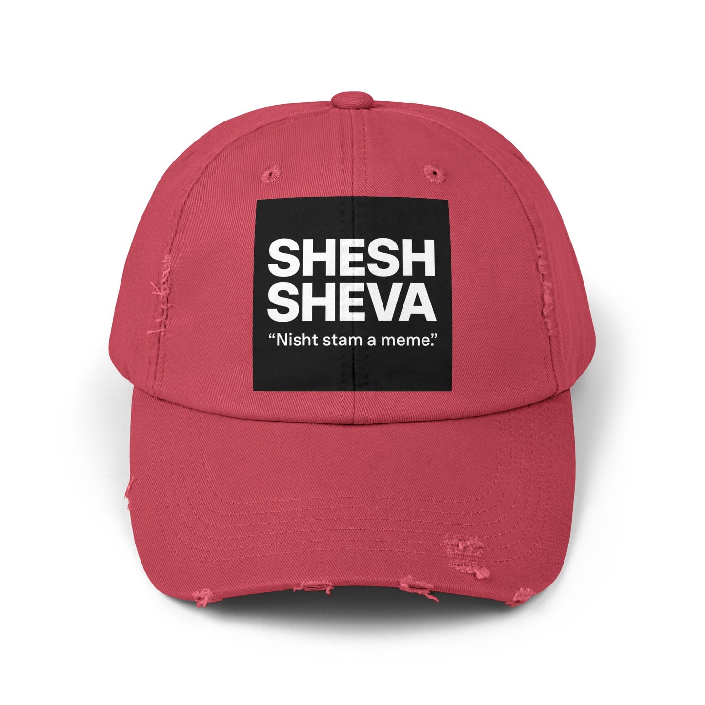 Distressed Cap - SHESH SHEVA Streetwear Vibe ⚡