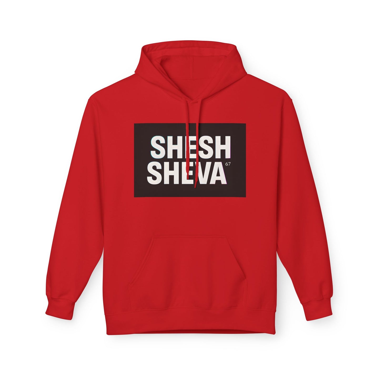 Fleece Hoodie - SHESH SHEVA Streetwear Collection: Between 6 & 7 Vibe ⚡ 67