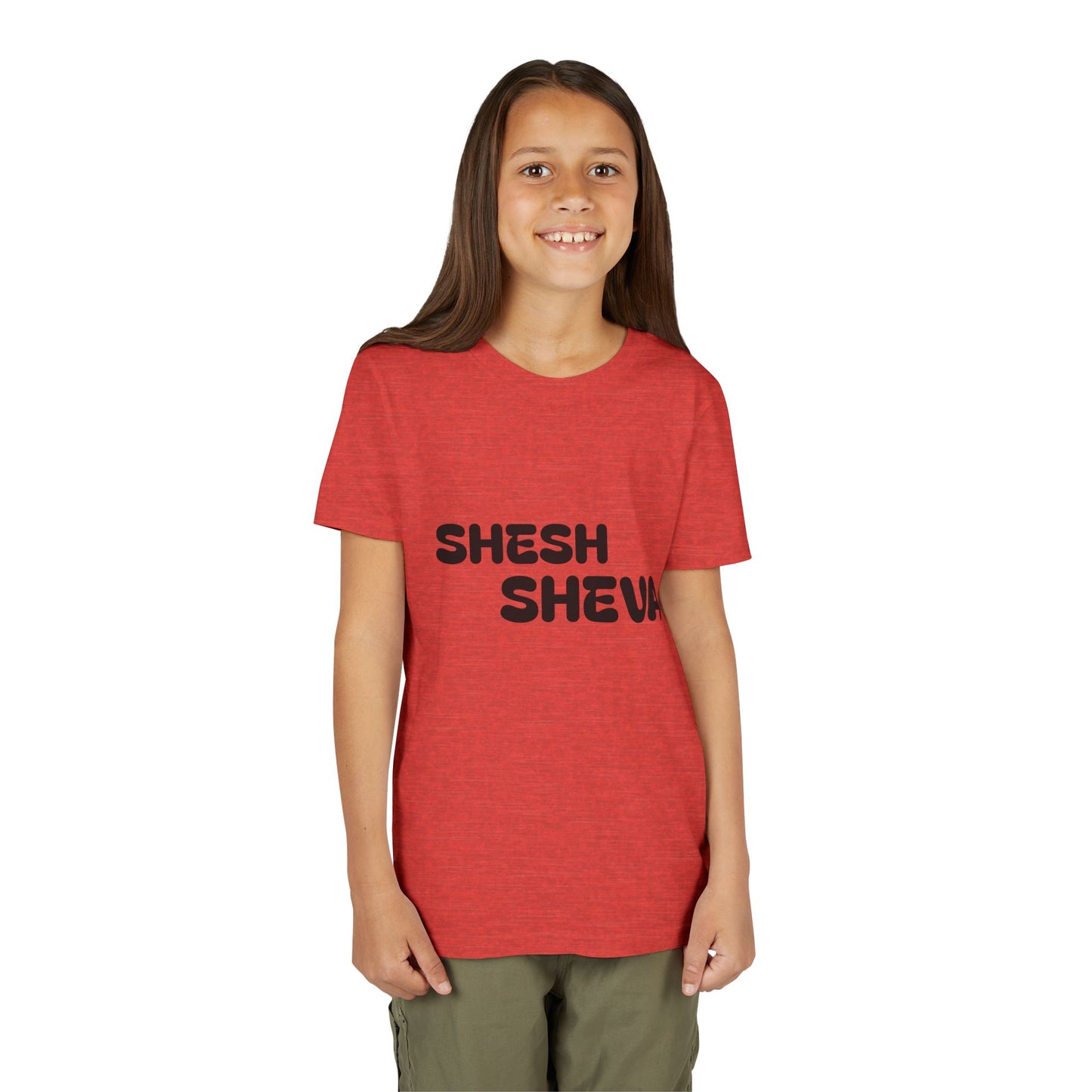 A - Shesh-Sheva™ Kids & Youth Tee | Bold English-Hebrew Streetwear Energy