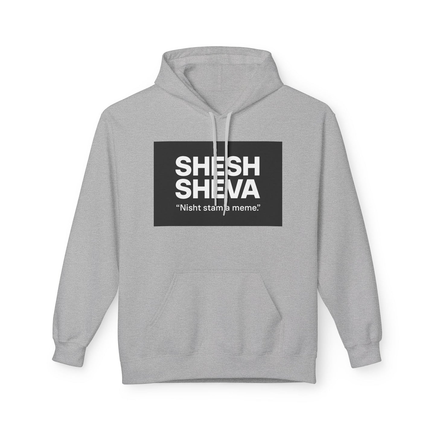 Fleece Hoodie - SHESH SHEVA Streetwear Collection: Between 6 & 7 Vibe ⚡