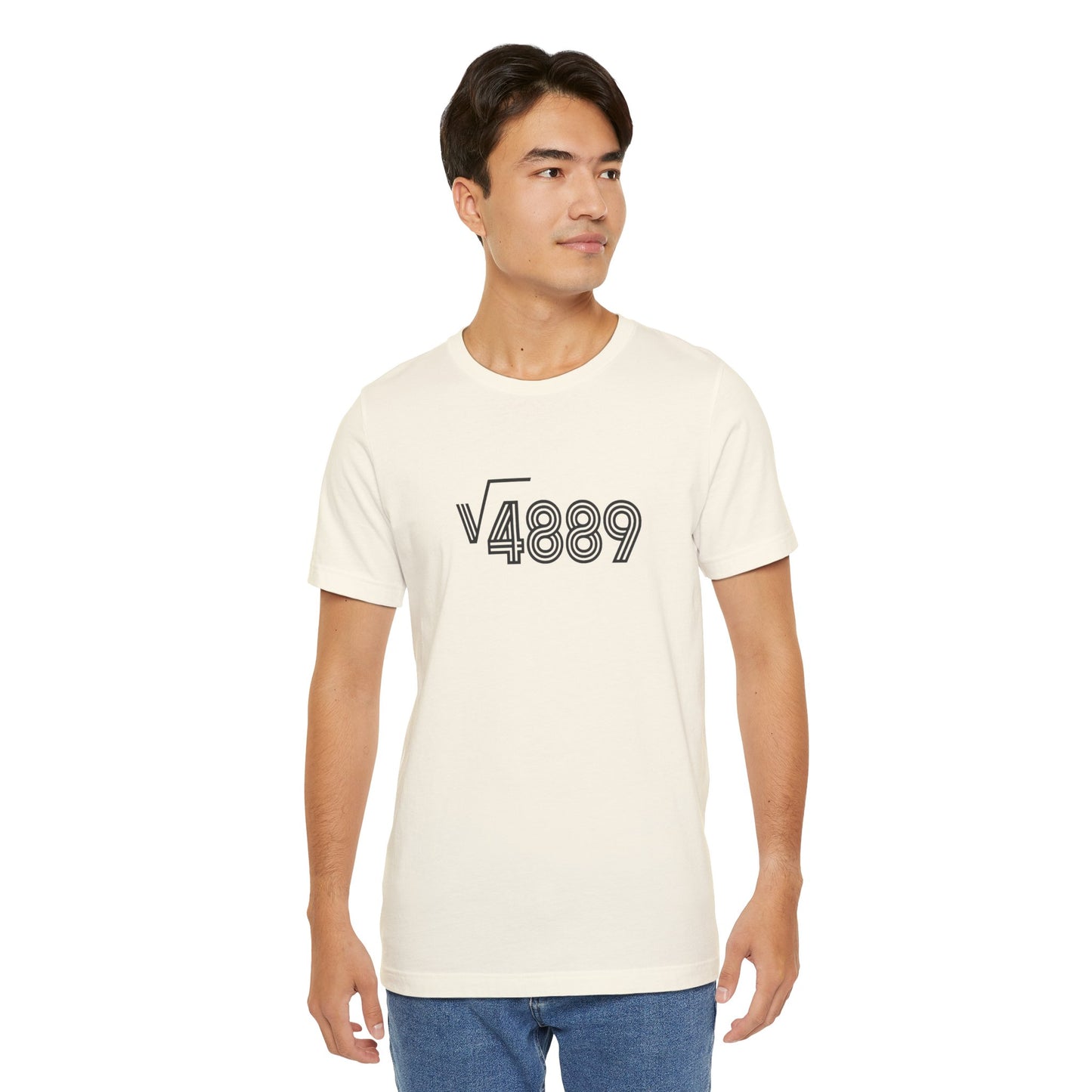 √4889 Rounded Graphic Tee — Shesh‑Sheva® Minimal Streetwear
