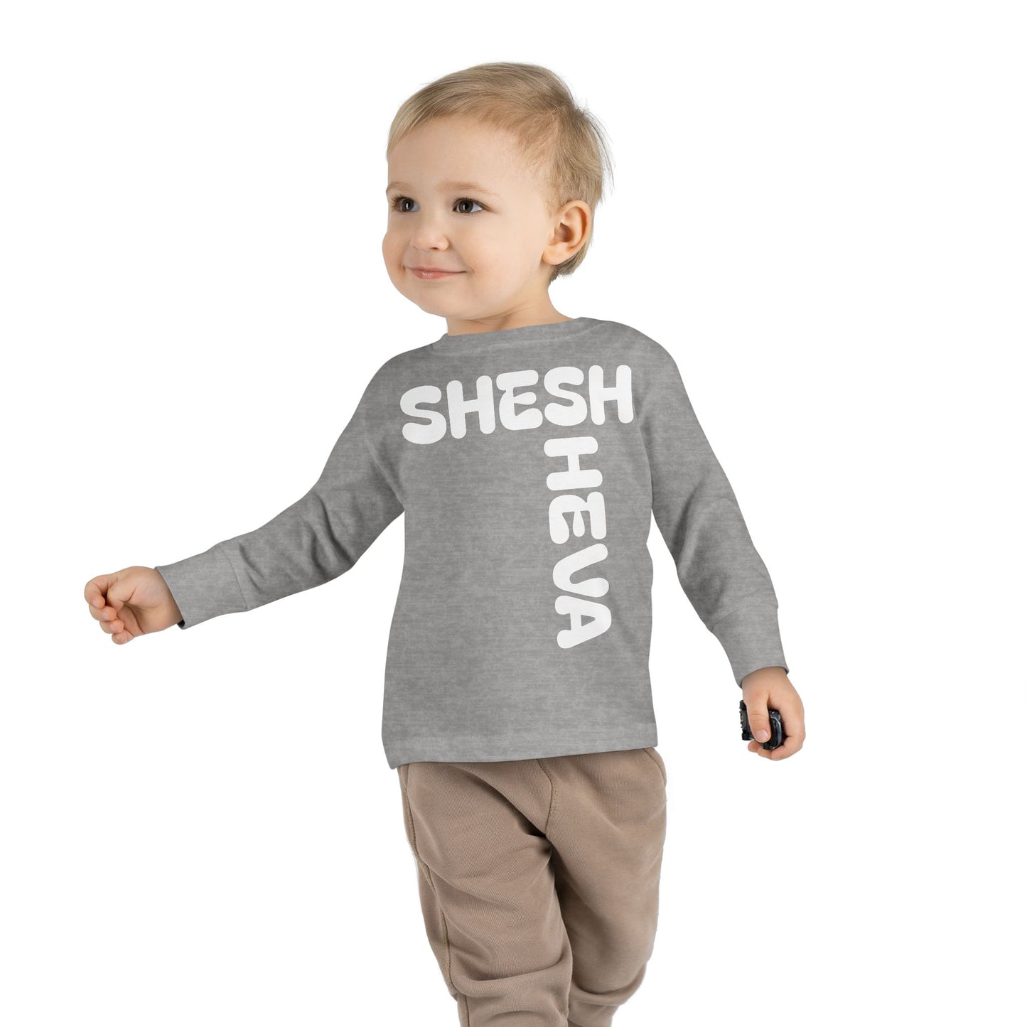 At - SHESH SHEVA™ Toddler Long Sleeve Tee | Bold Street-Fun Energy for Kids