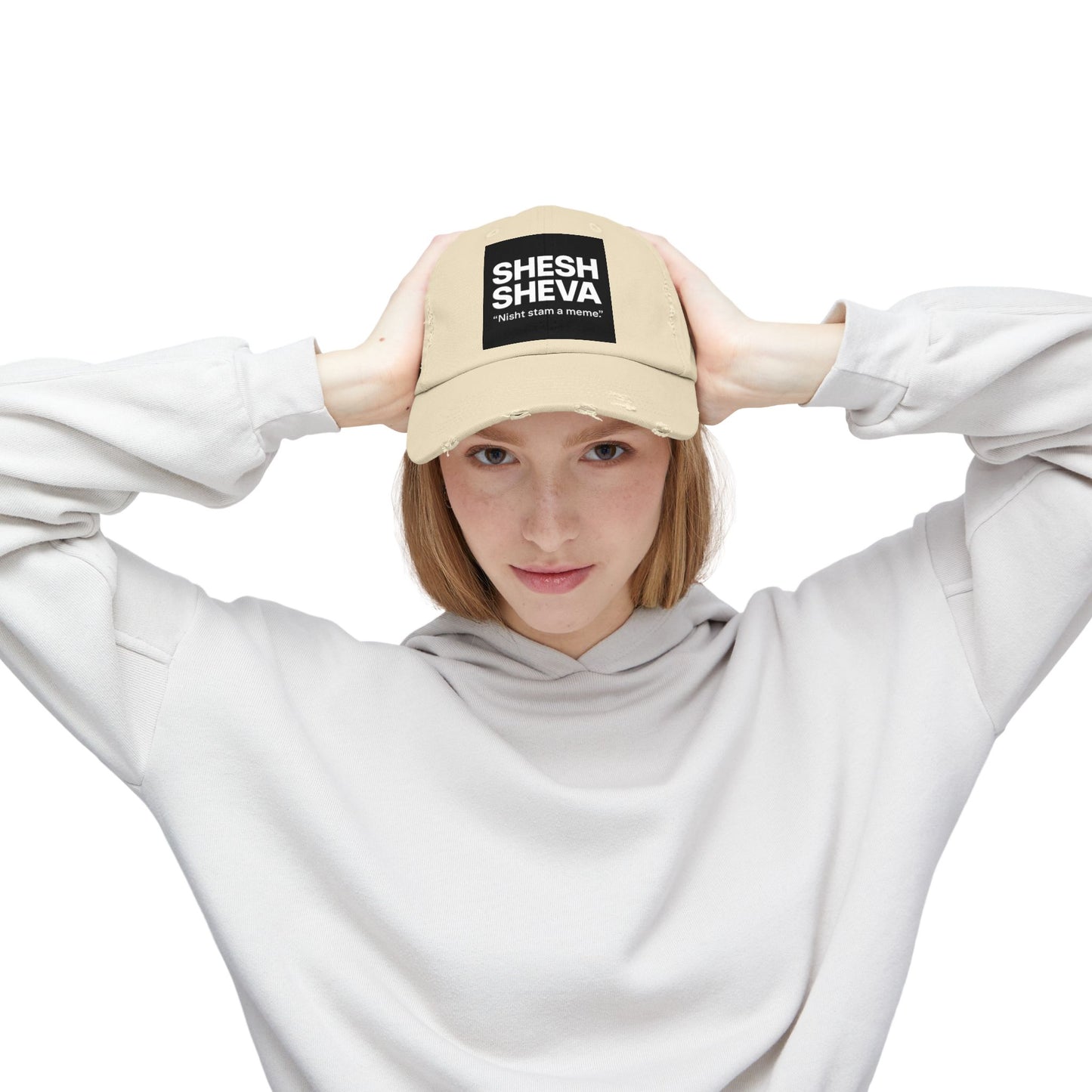 Distressed Cap - SHESH SHEVA Streetwear Vibe ⚡