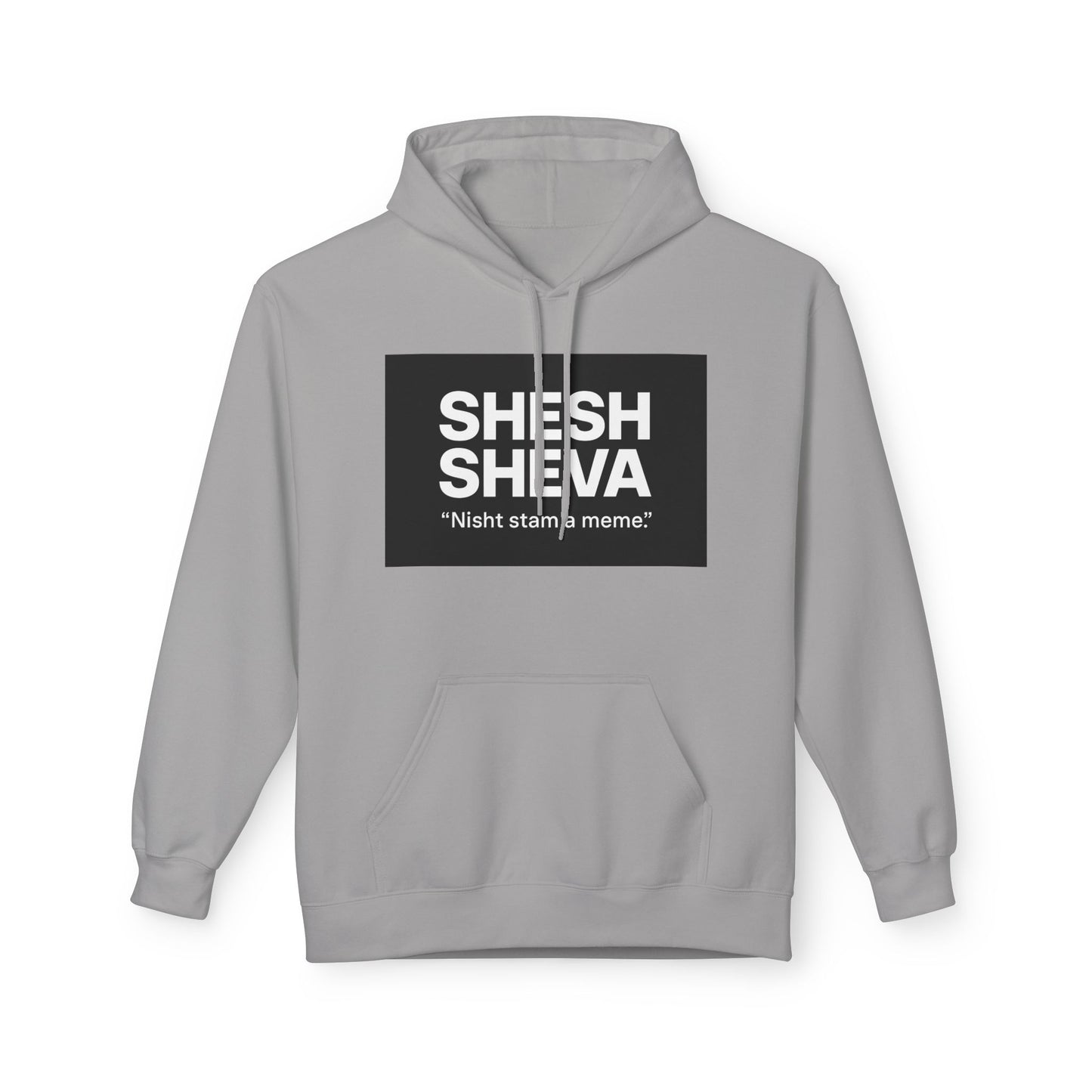Fleece Hoodie - SHESH SHEVA Streetwear Collection: Between 6 & 7 Vibe ⚡