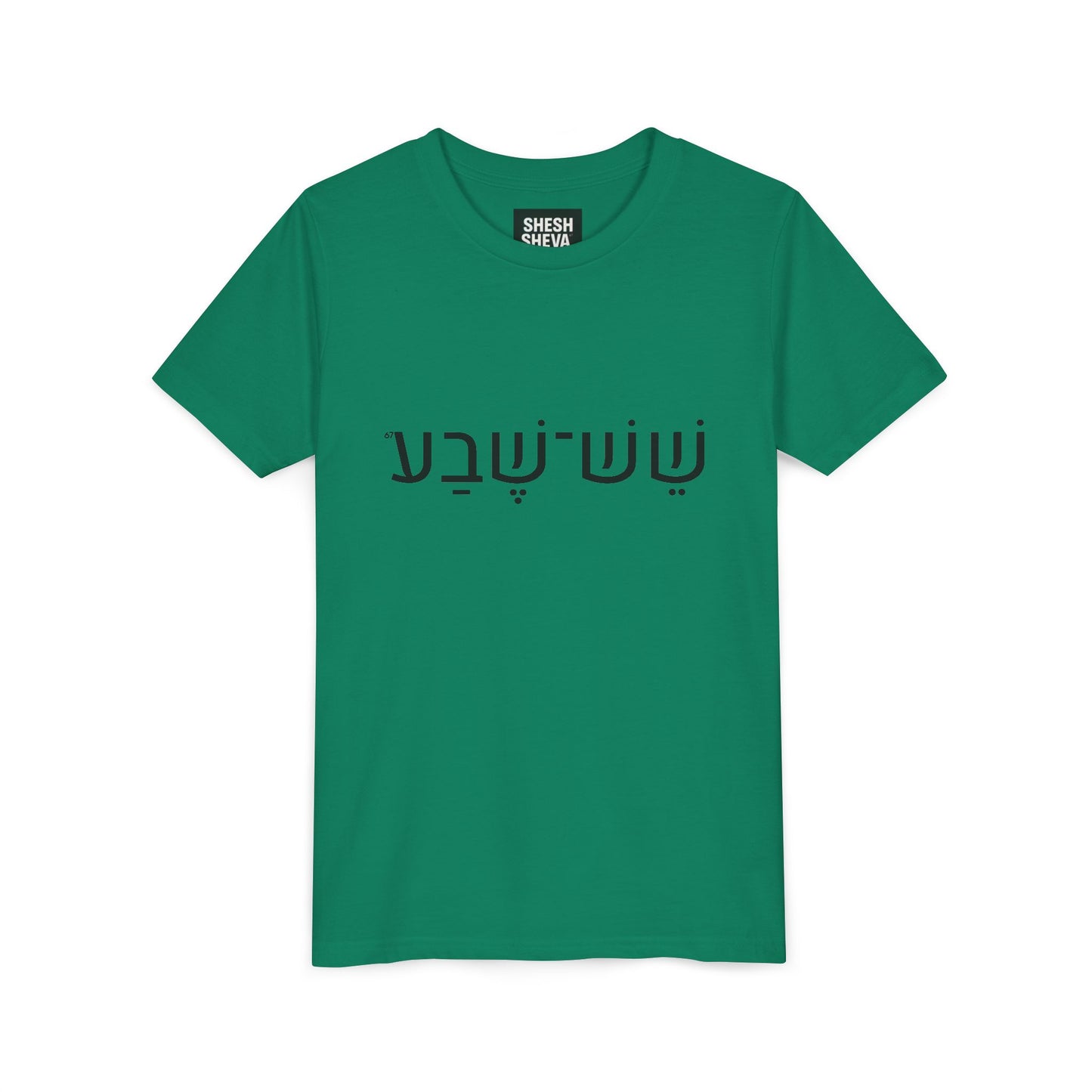 A - Shesh-Sheva Kids & Youth Tee | Bold Hebrew Streetwear Energy 67