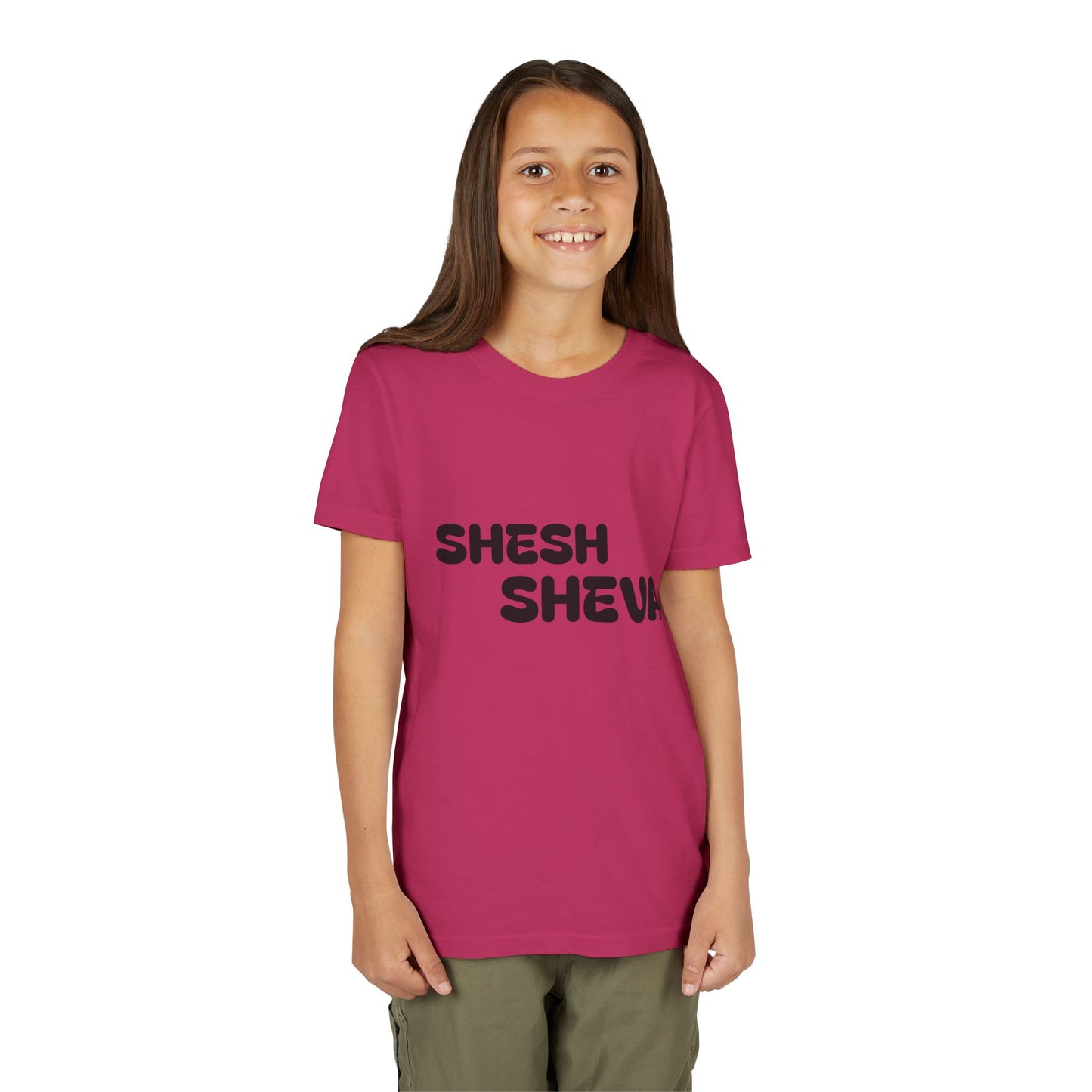 A - Shesh-Sheva™ Kids & Youth Tee | Bold English-Hebrew Streetwear Energy