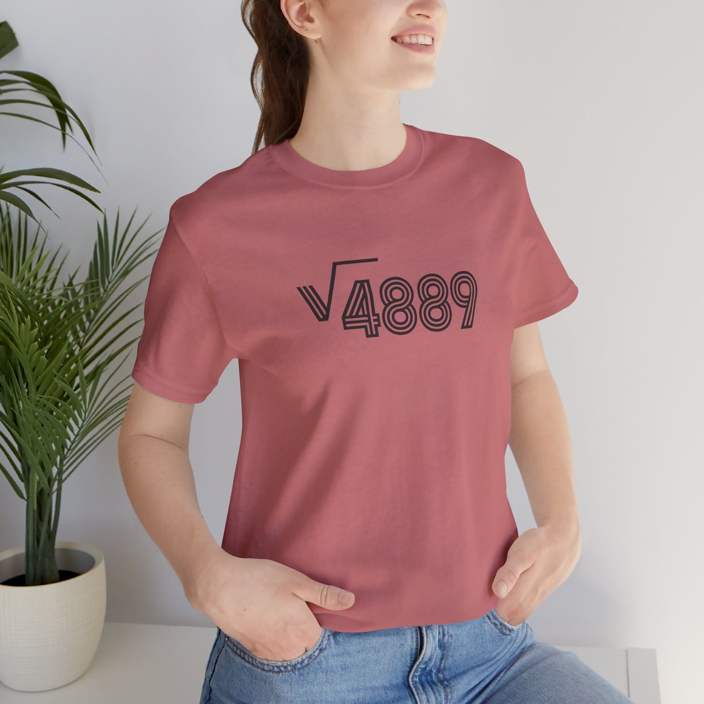 √4889 Rounded Graphic Tee — Shesh‑Sheva® Minimal Streetwear