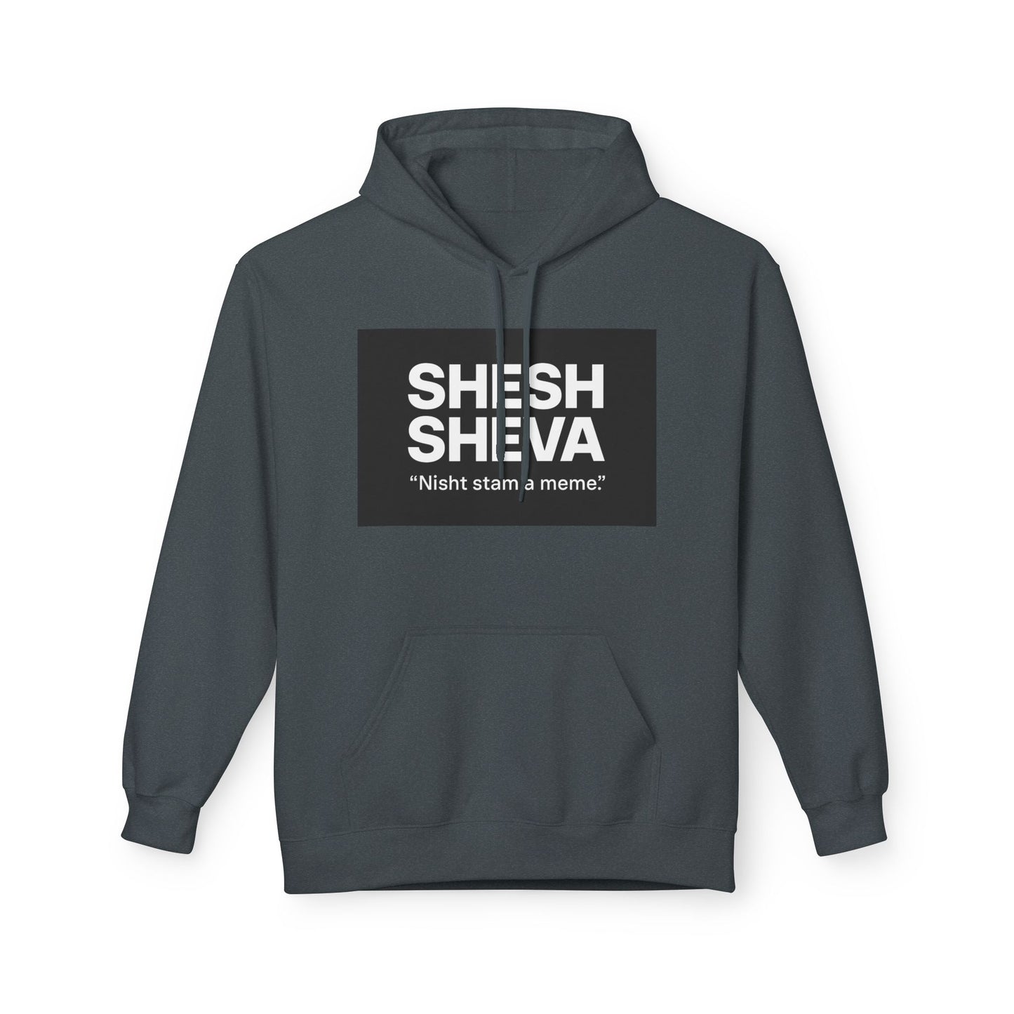 Fleece Hoodie - SHESH SHEVA Streetwear Collection: Between 6 & 7 Vibe ⚡